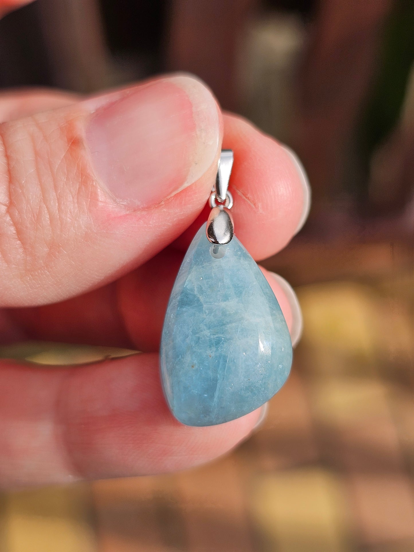 Pendentif en Aigue-marine du Brésil n°23
