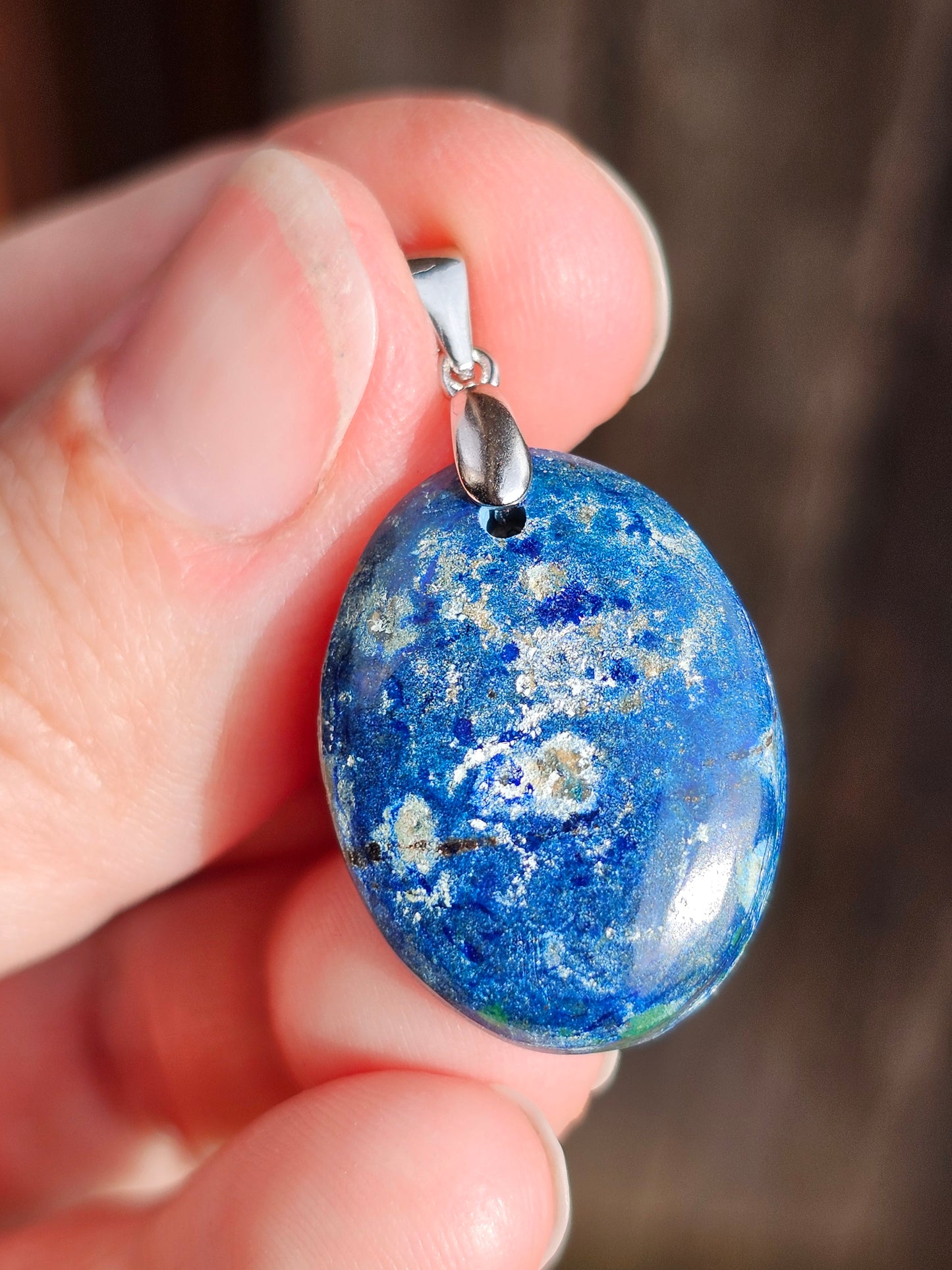 Pendentif en Azurite Malachite AZ1