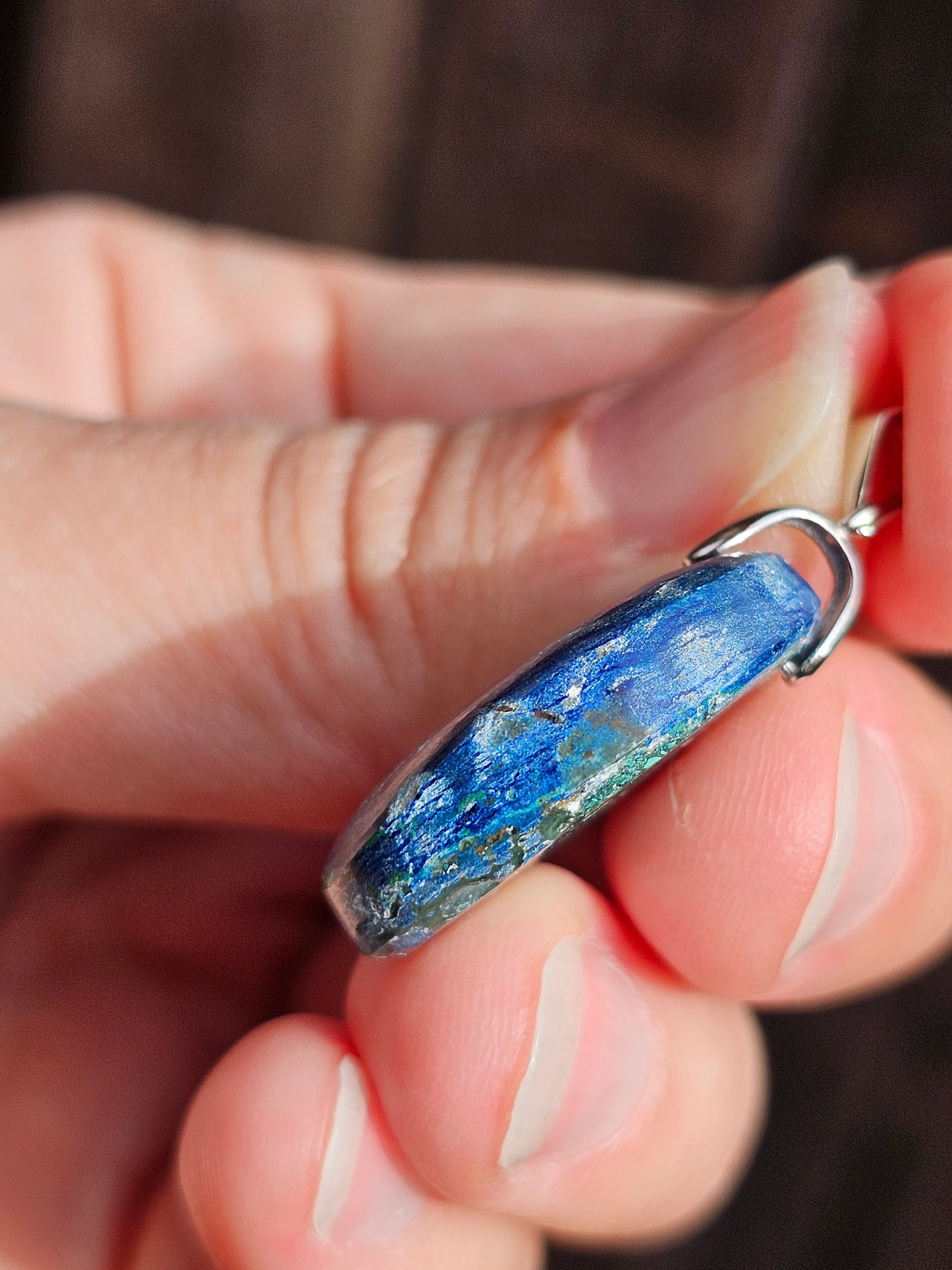 Pendentif en Azurite Malachite AZ1