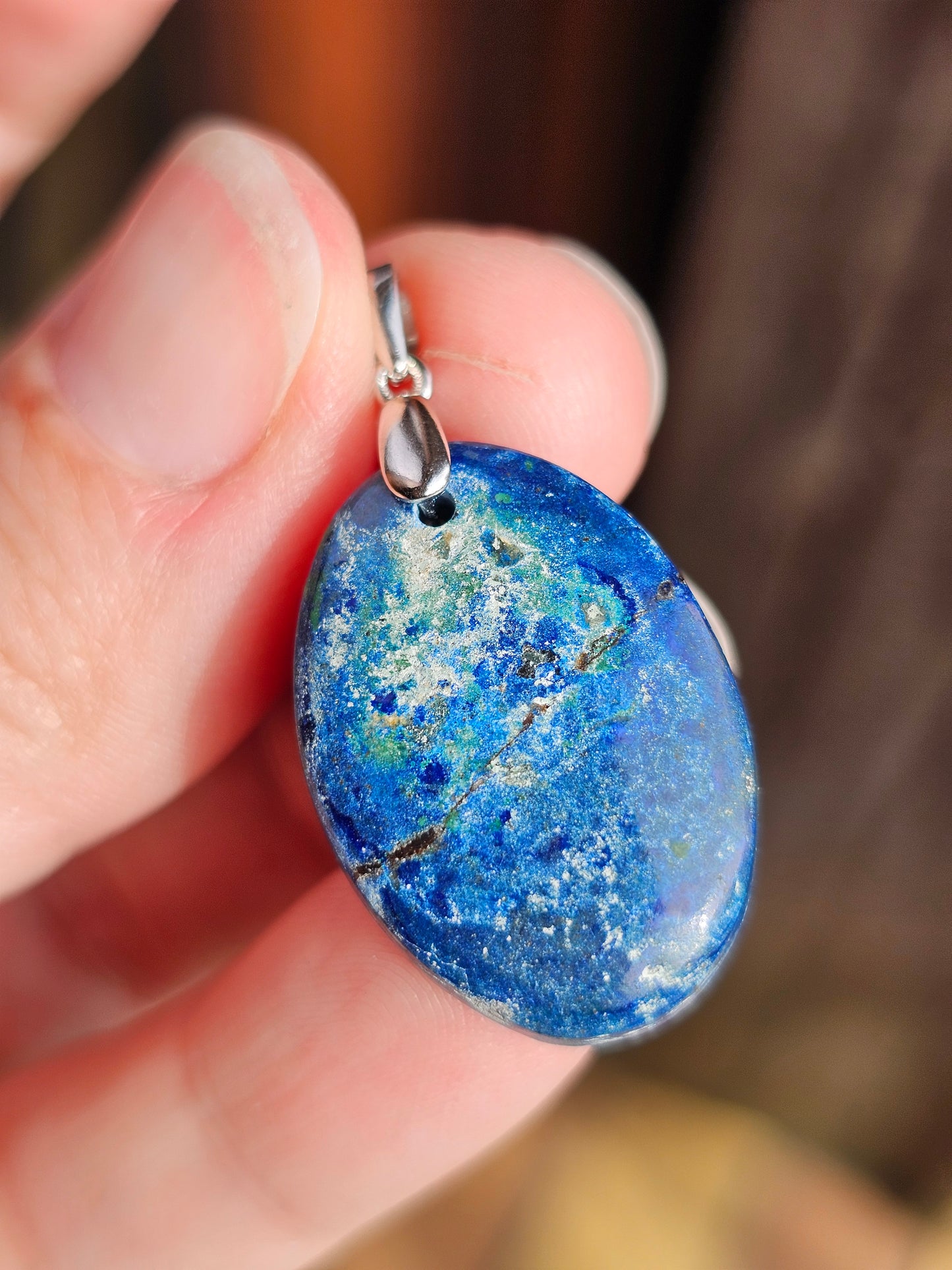 Pendentif en Azurite Malachite AZ3