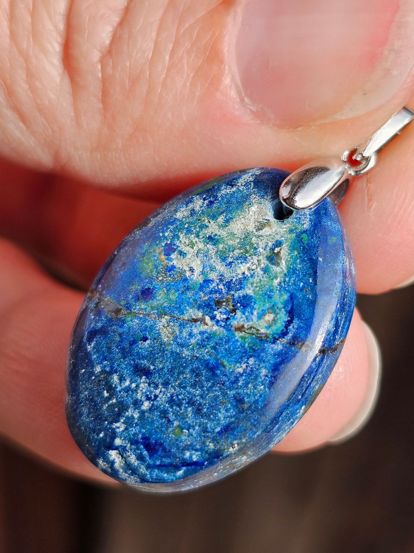 Pendentif en Azurite Malachite AZ3