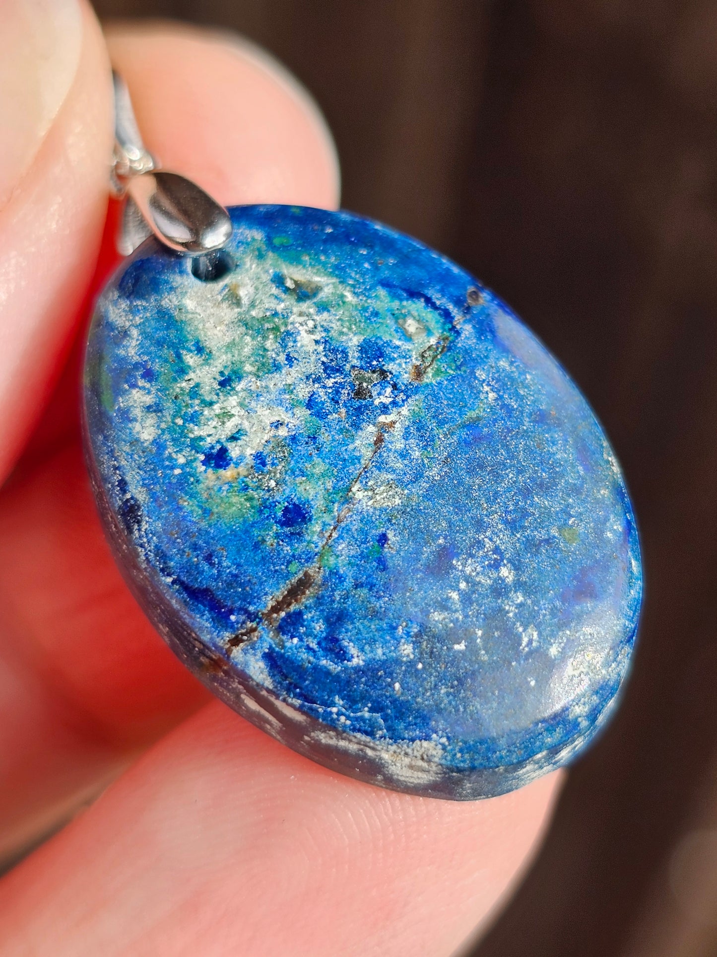 Pendentif en Azurite Malachite AZ3