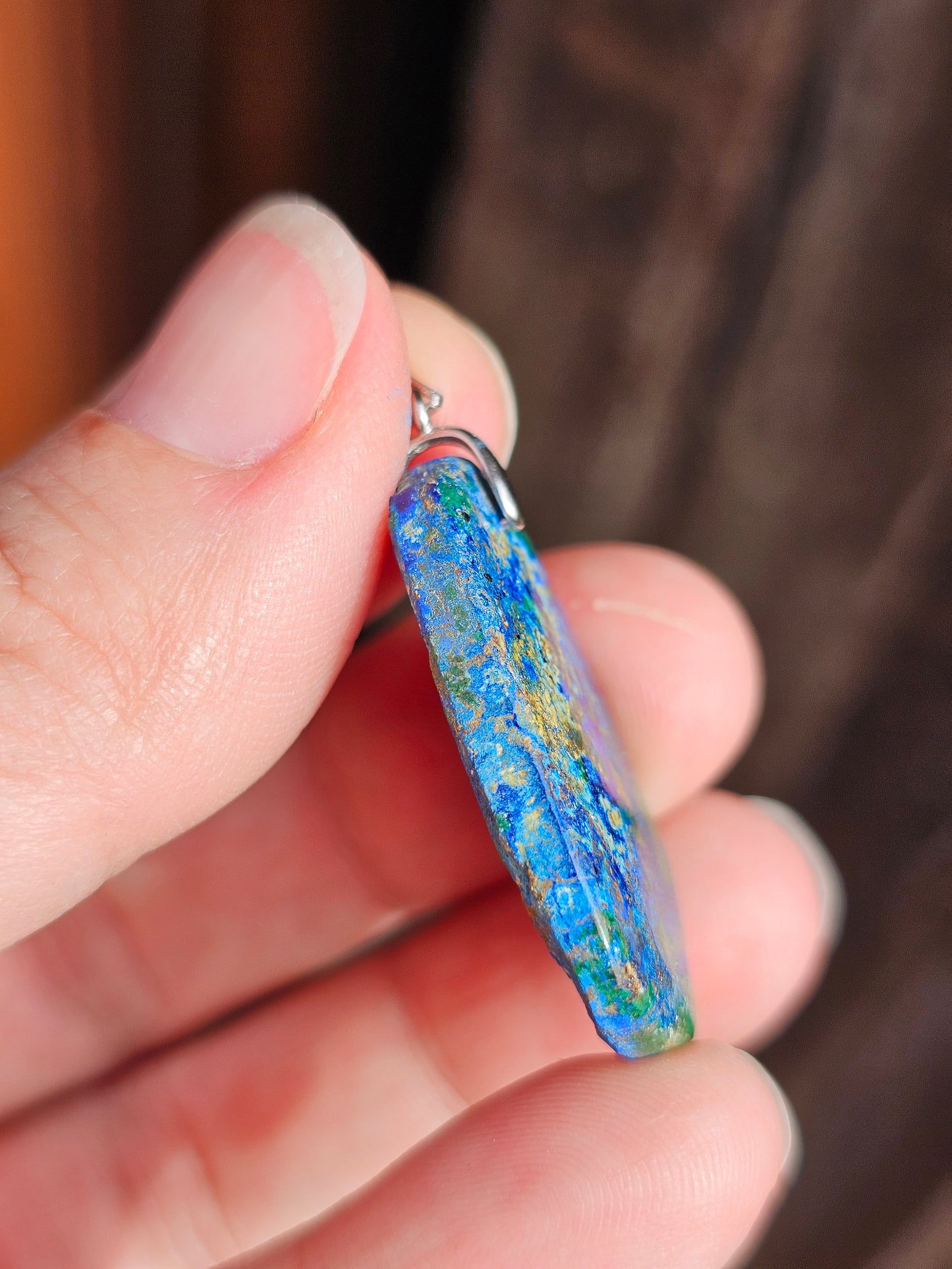 Pendentif en Azurite Malachite AZ4