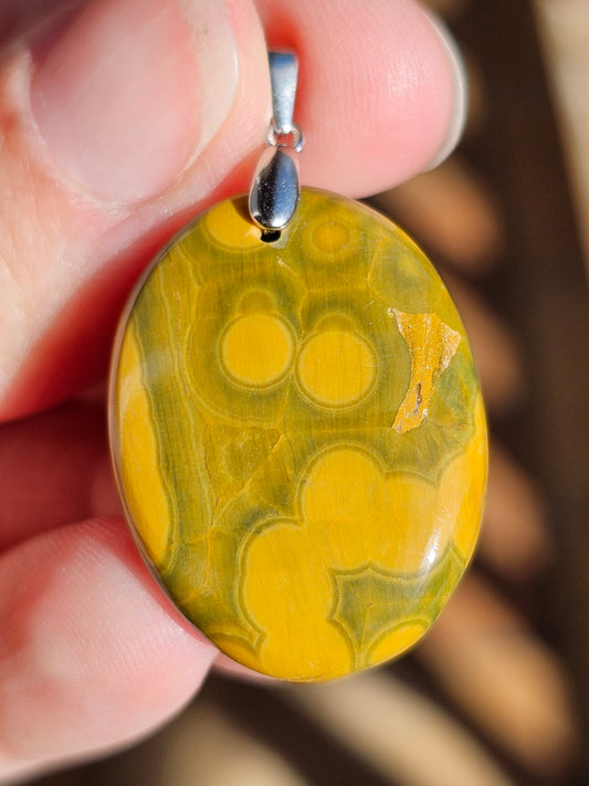 Pendentif en Jaspe orbiculaire n°2