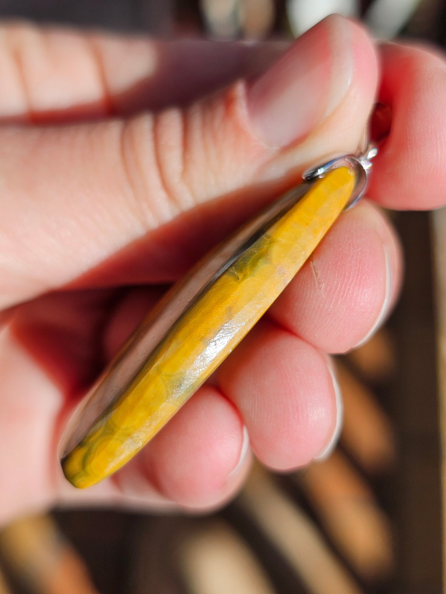 Pendentif en Jaspe orbiculaire n°6