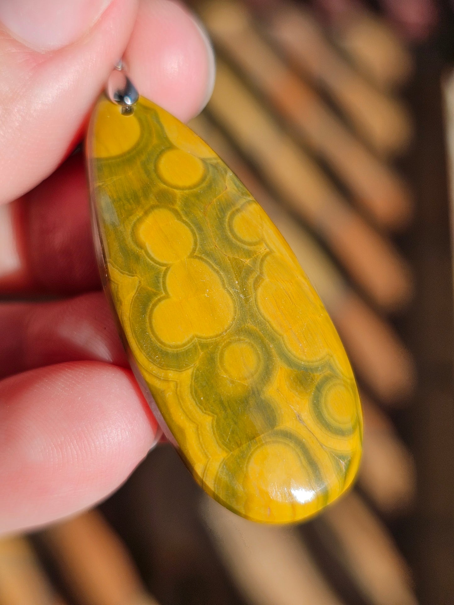 Pendentif en Jaspe orbiculaire n°6