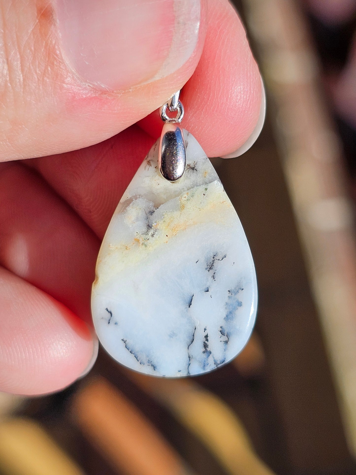 Pendentif en Opale dendritique OD5