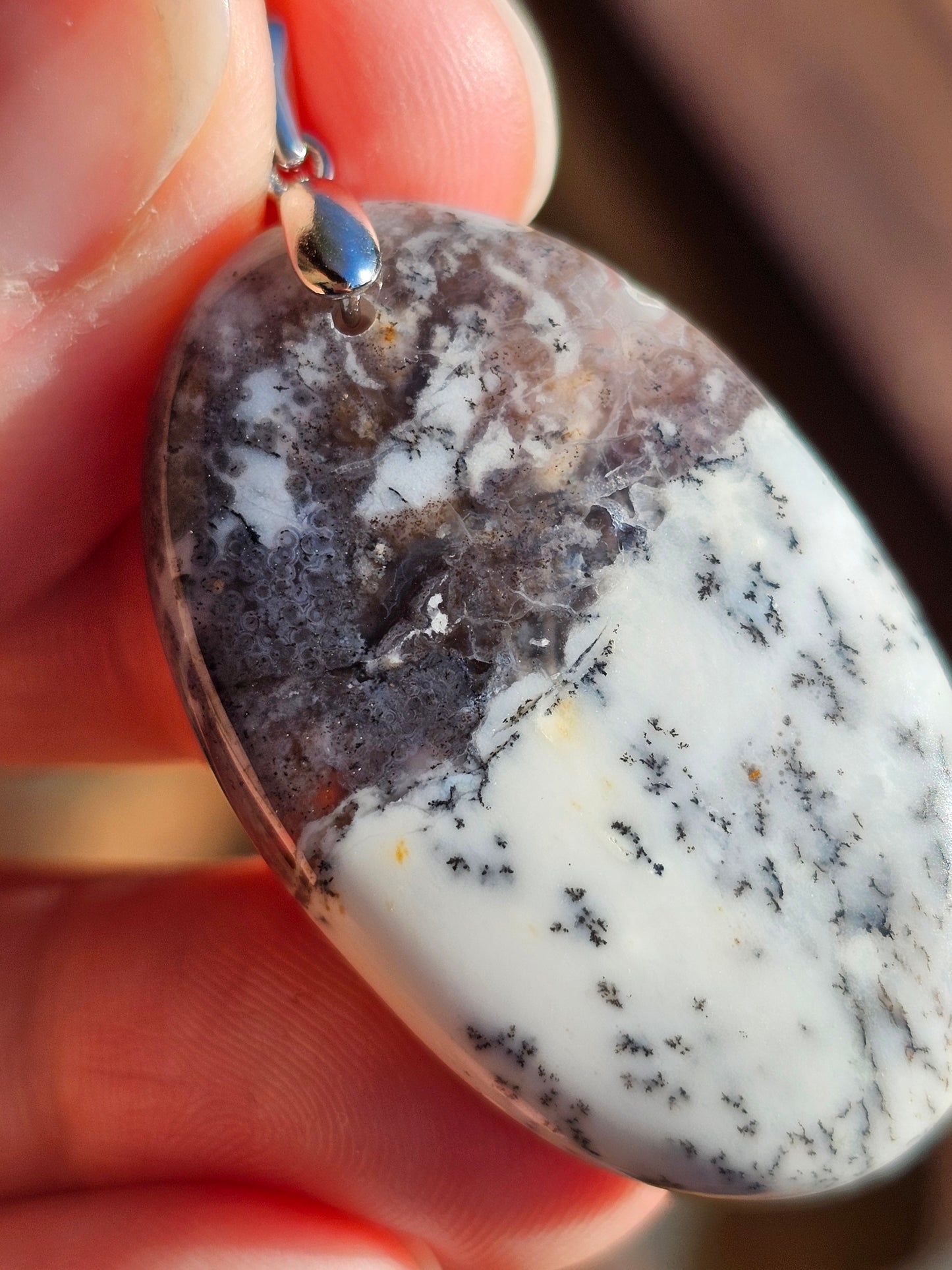 Pendentif en Opale dendritique OD7