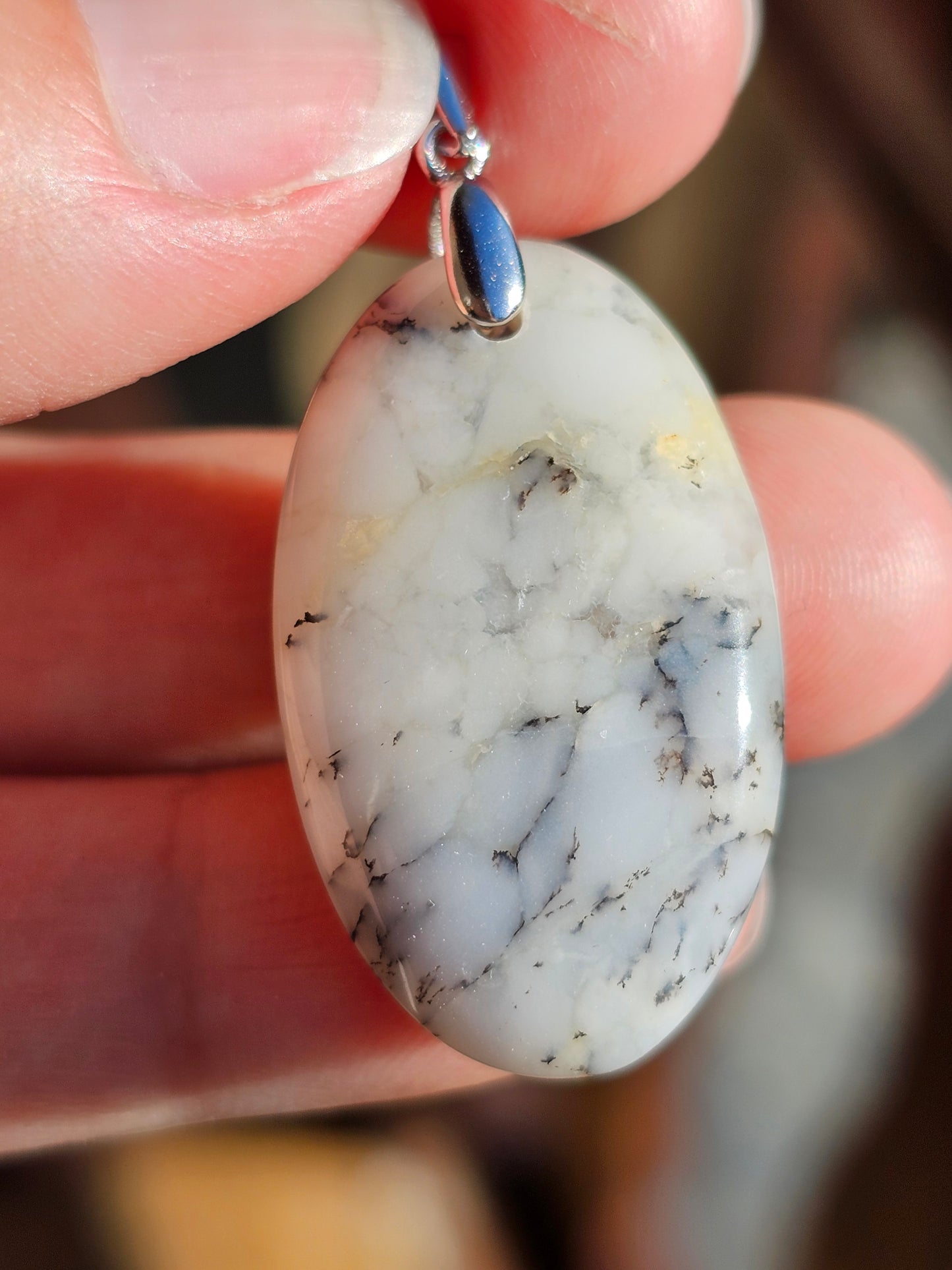 Pendentif en Opale dendritique OD10