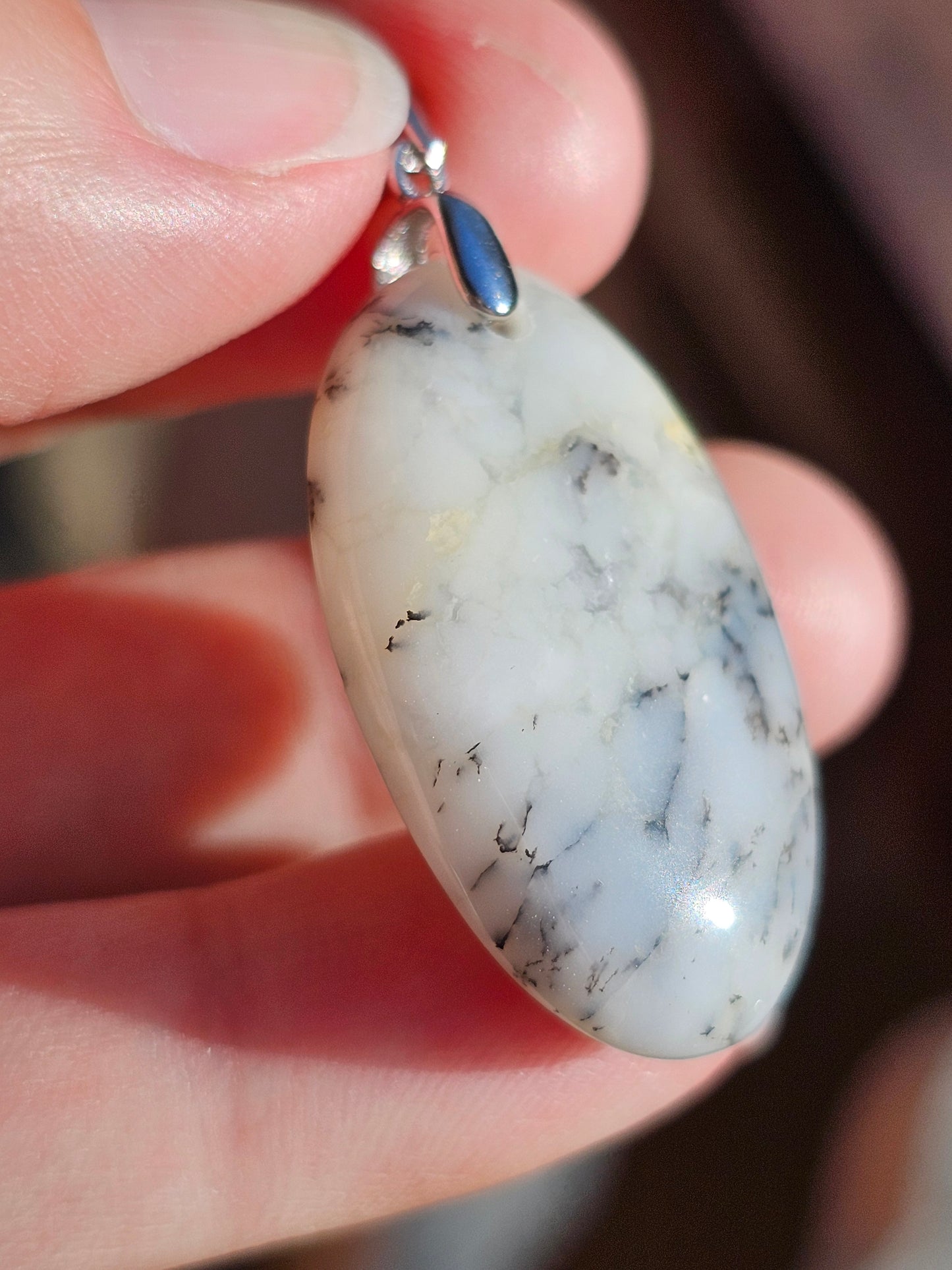 Pendentif en Opale dendritique OD10