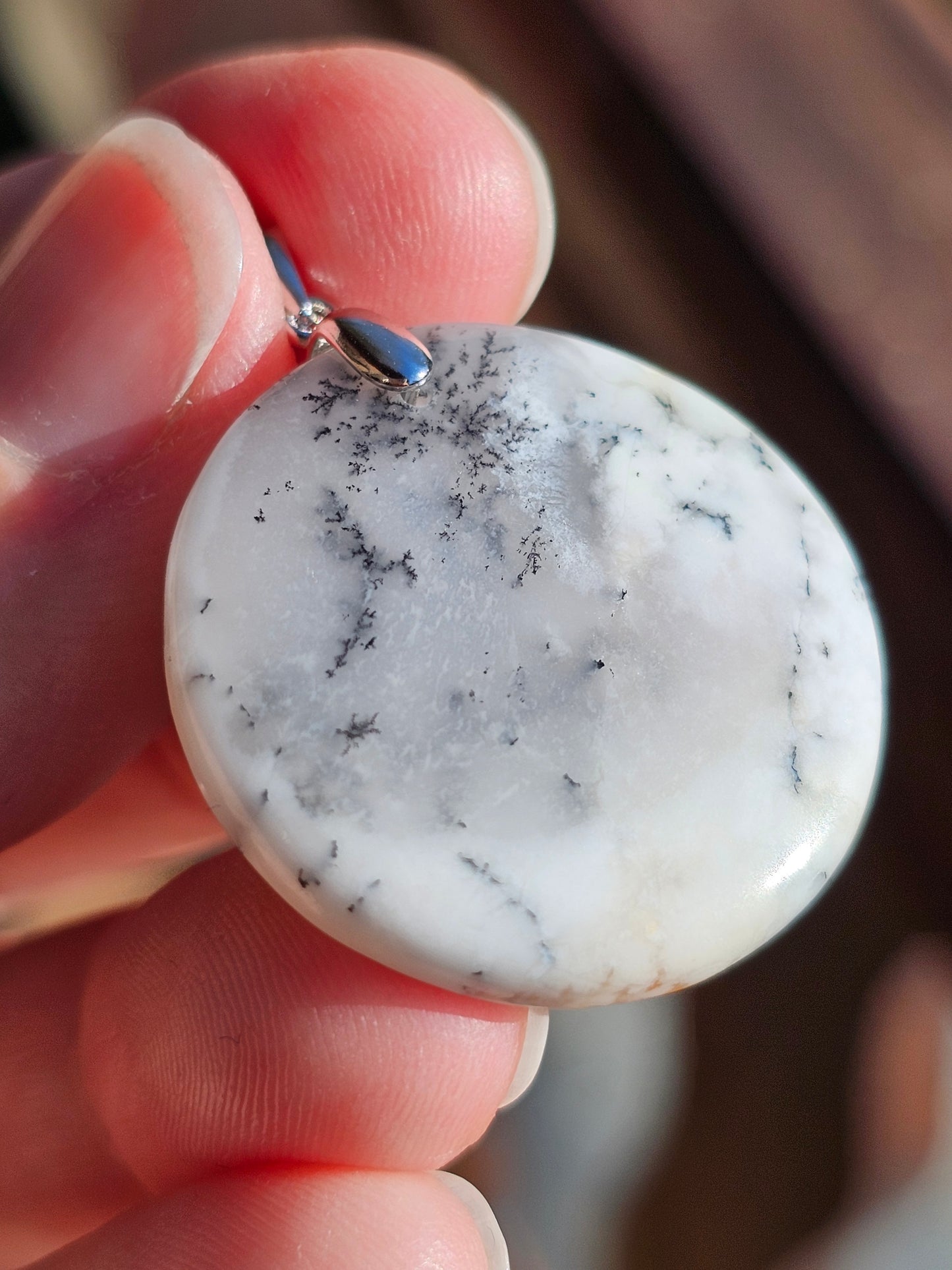 Pendentif en Opale dendritique OD11
