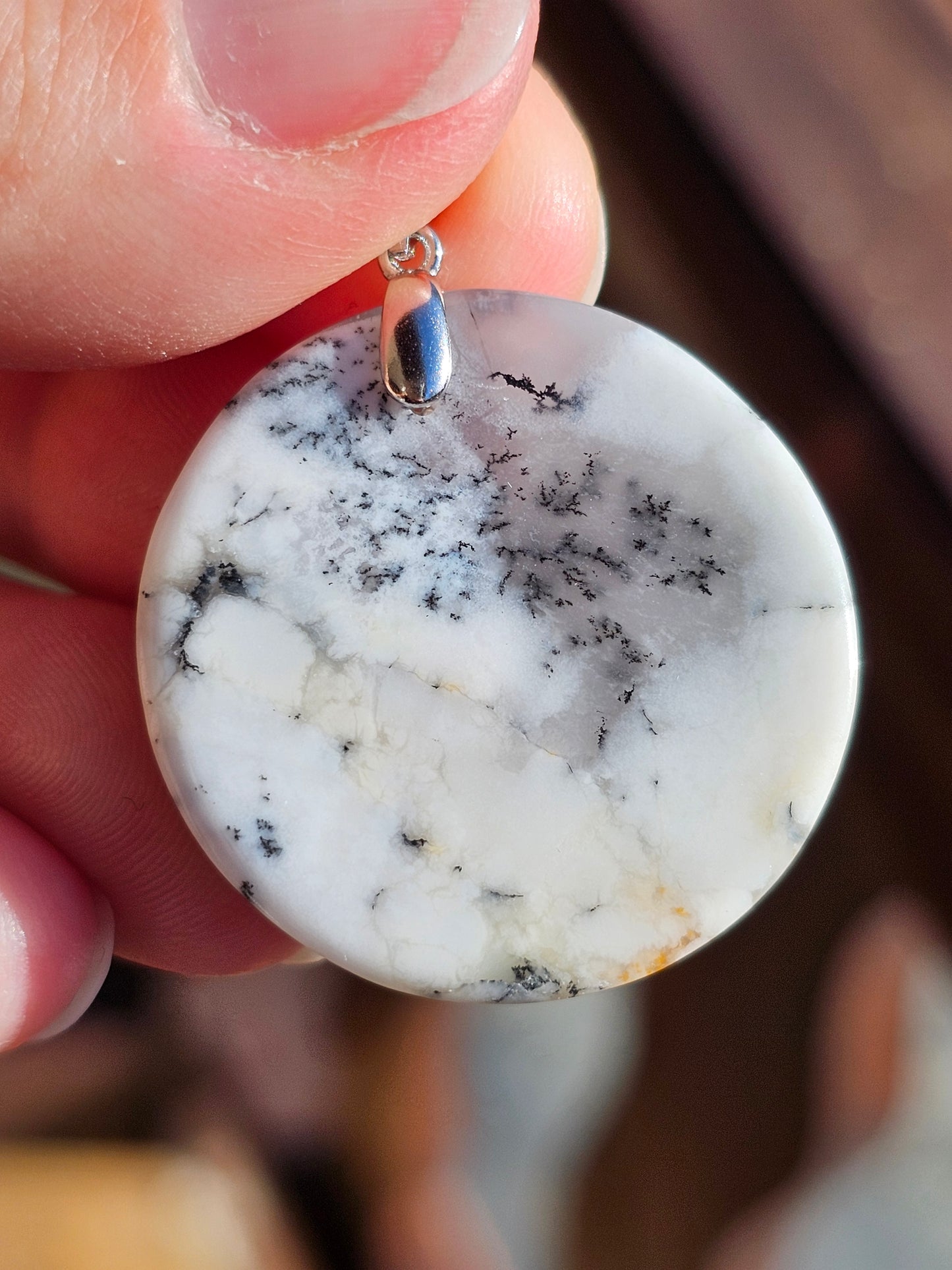 Pendentif en Opale dendritique OD11