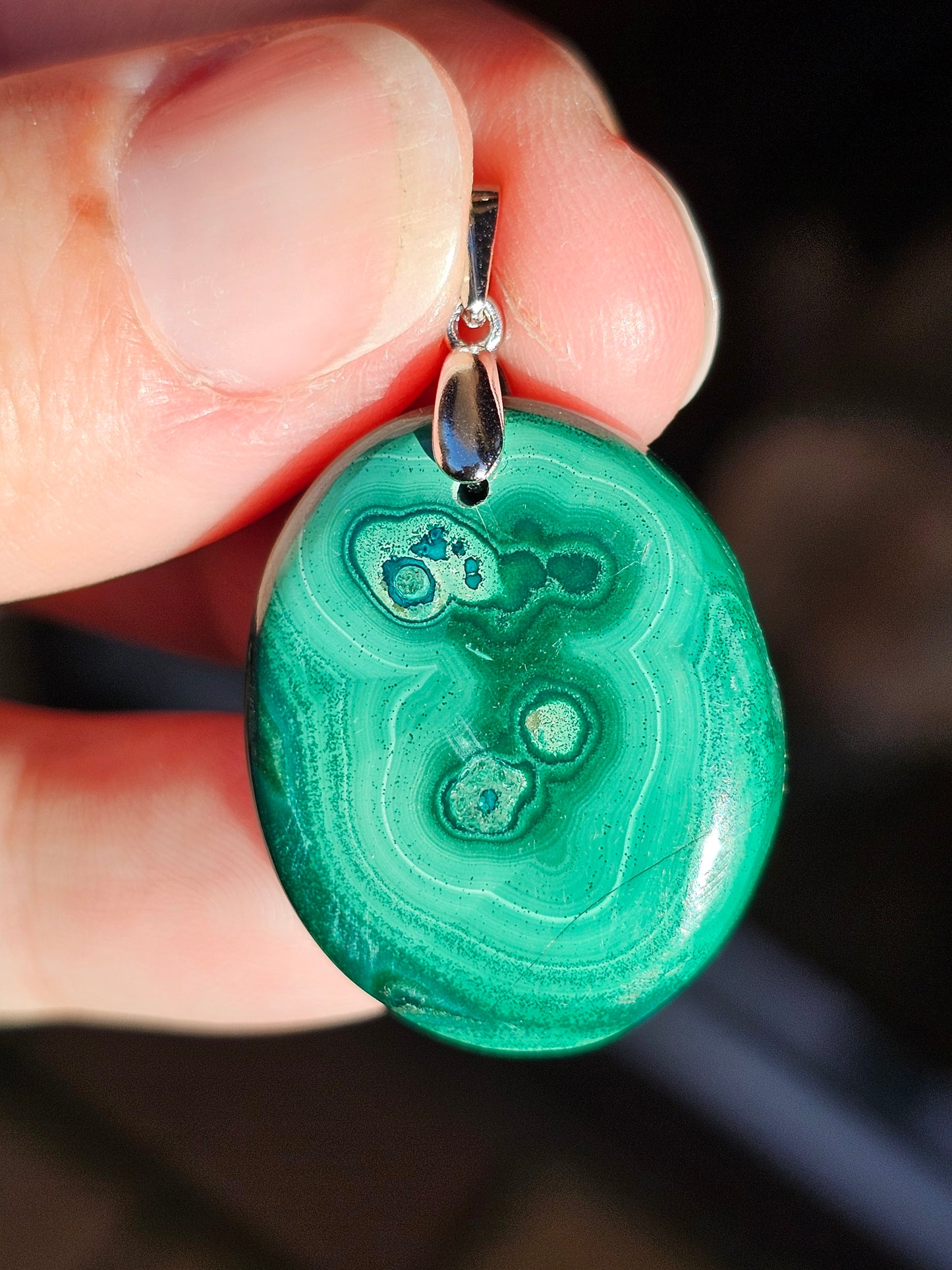 Pendentif en Malachite n°6