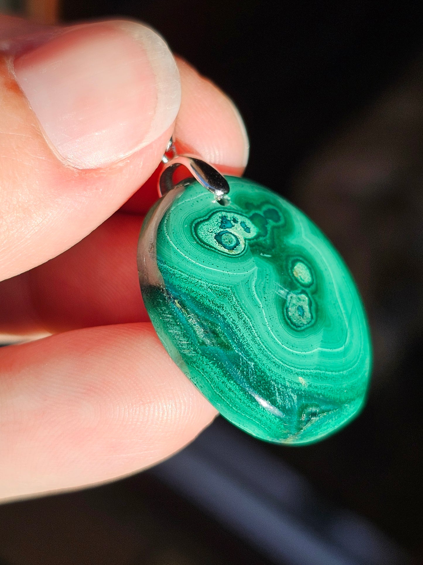 Pendentif en Malachite n°6
