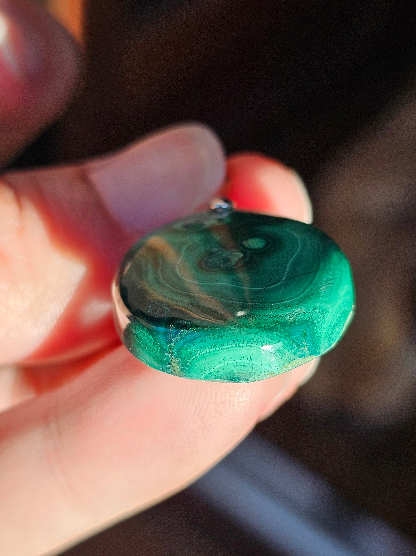 Pendentif en Malachite n°6