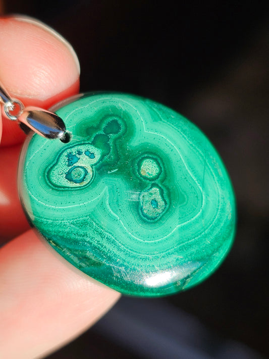 Pendentif en Malachite n°6