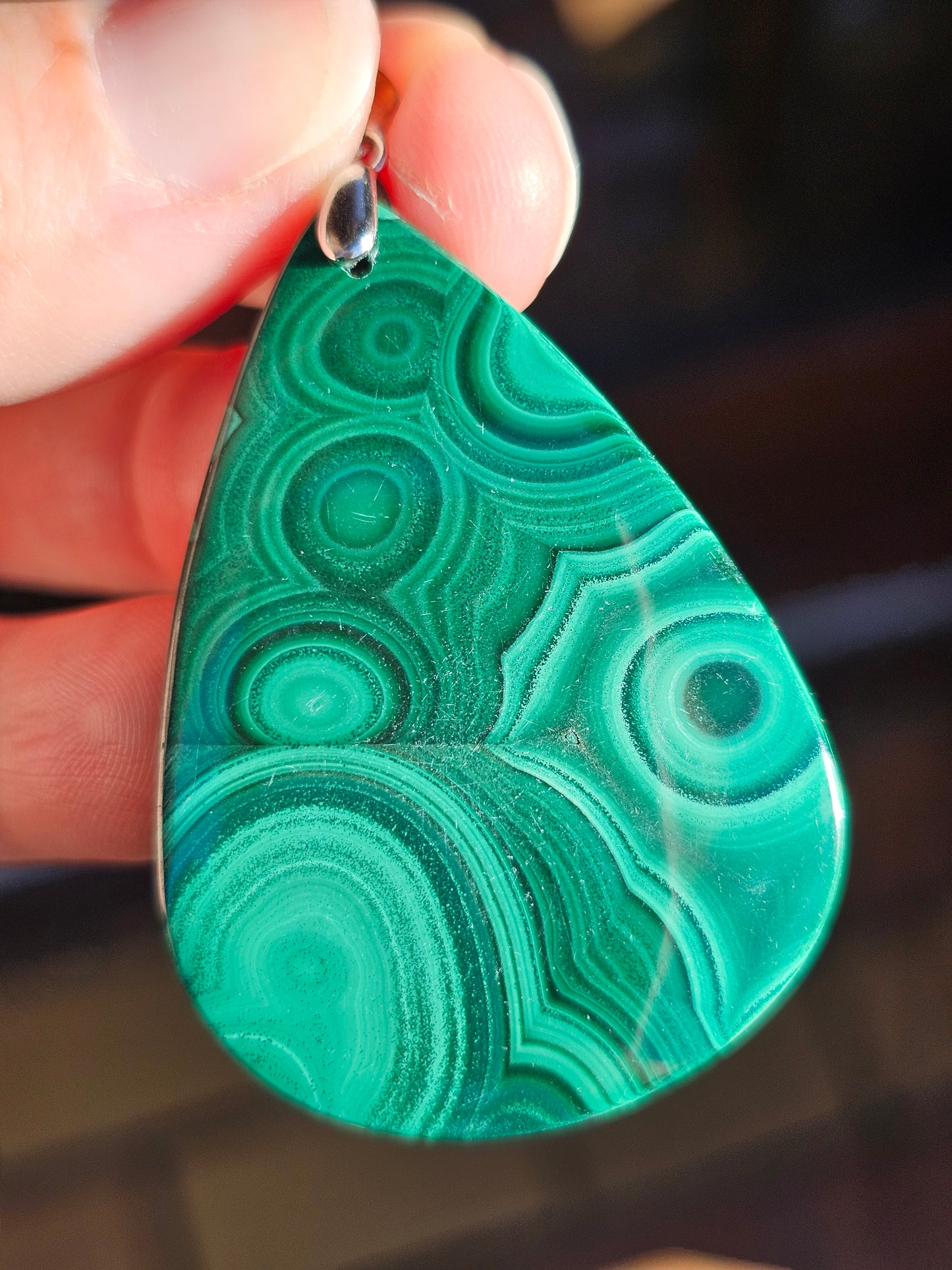 Pendentif en Malachite n°7