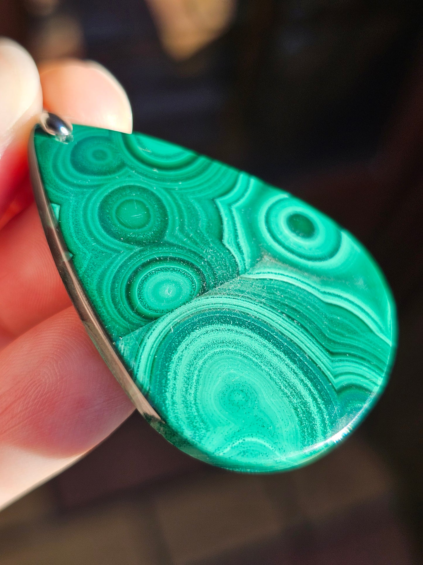 Pendentif en Malachite n°7