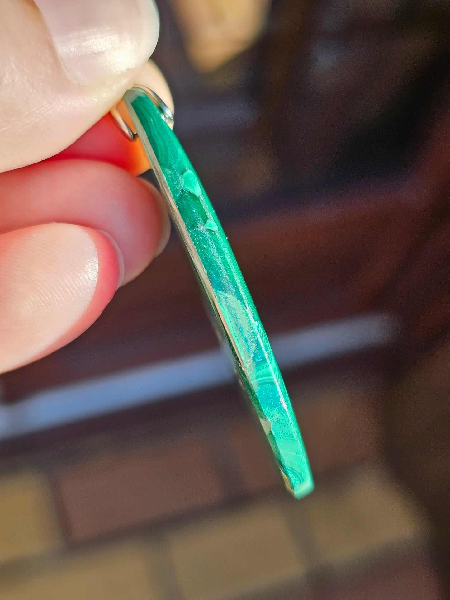 Pendentif en Malachite n°7