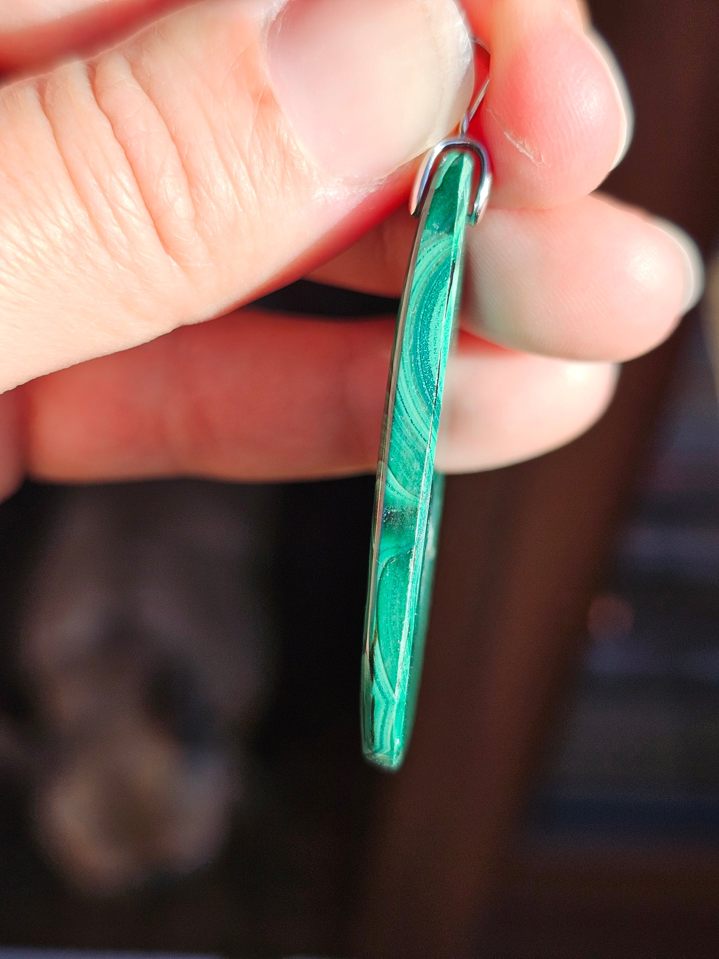 Pendentif en Malachite n°7