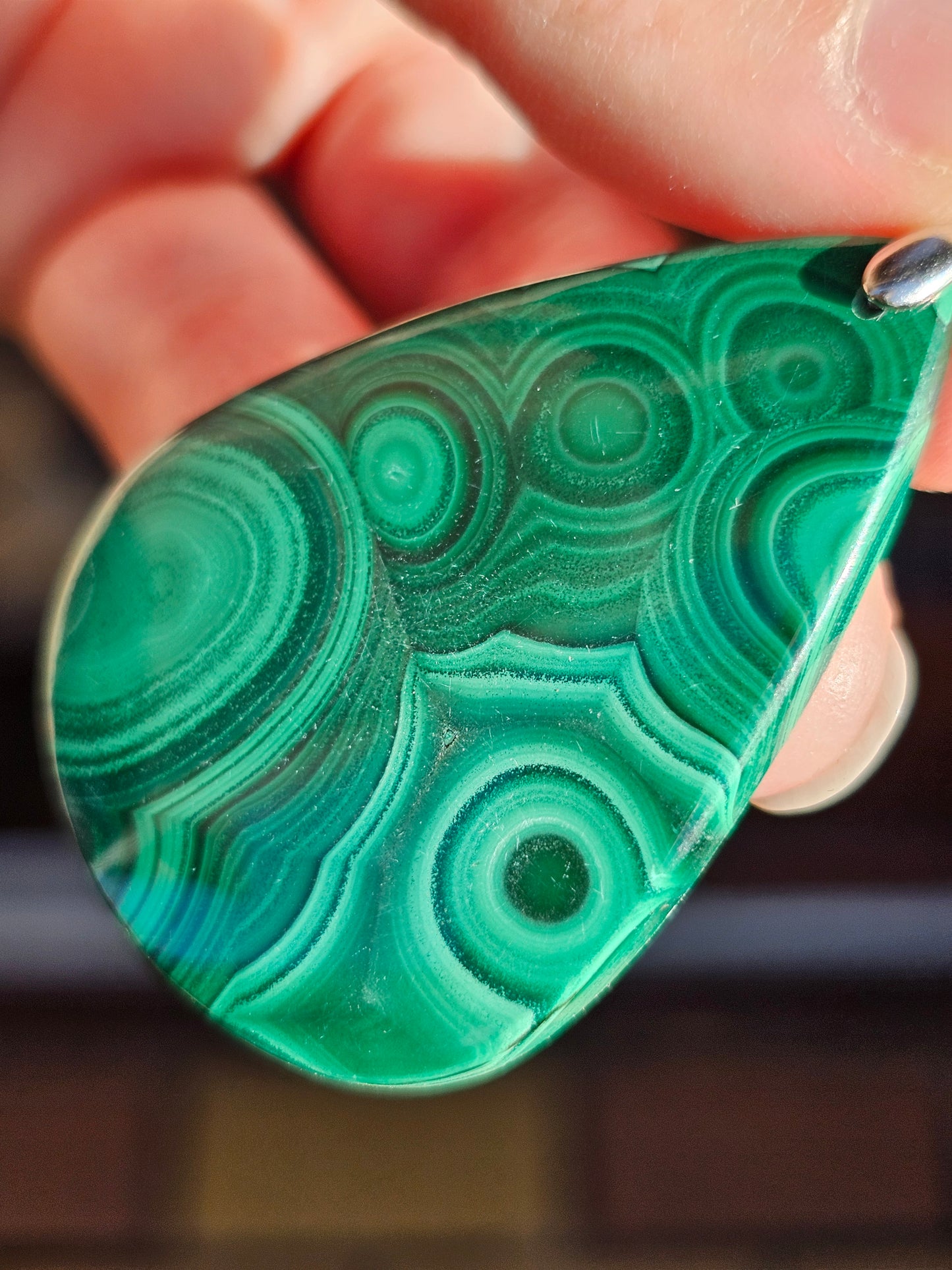 Pendentif en Malachite n°7