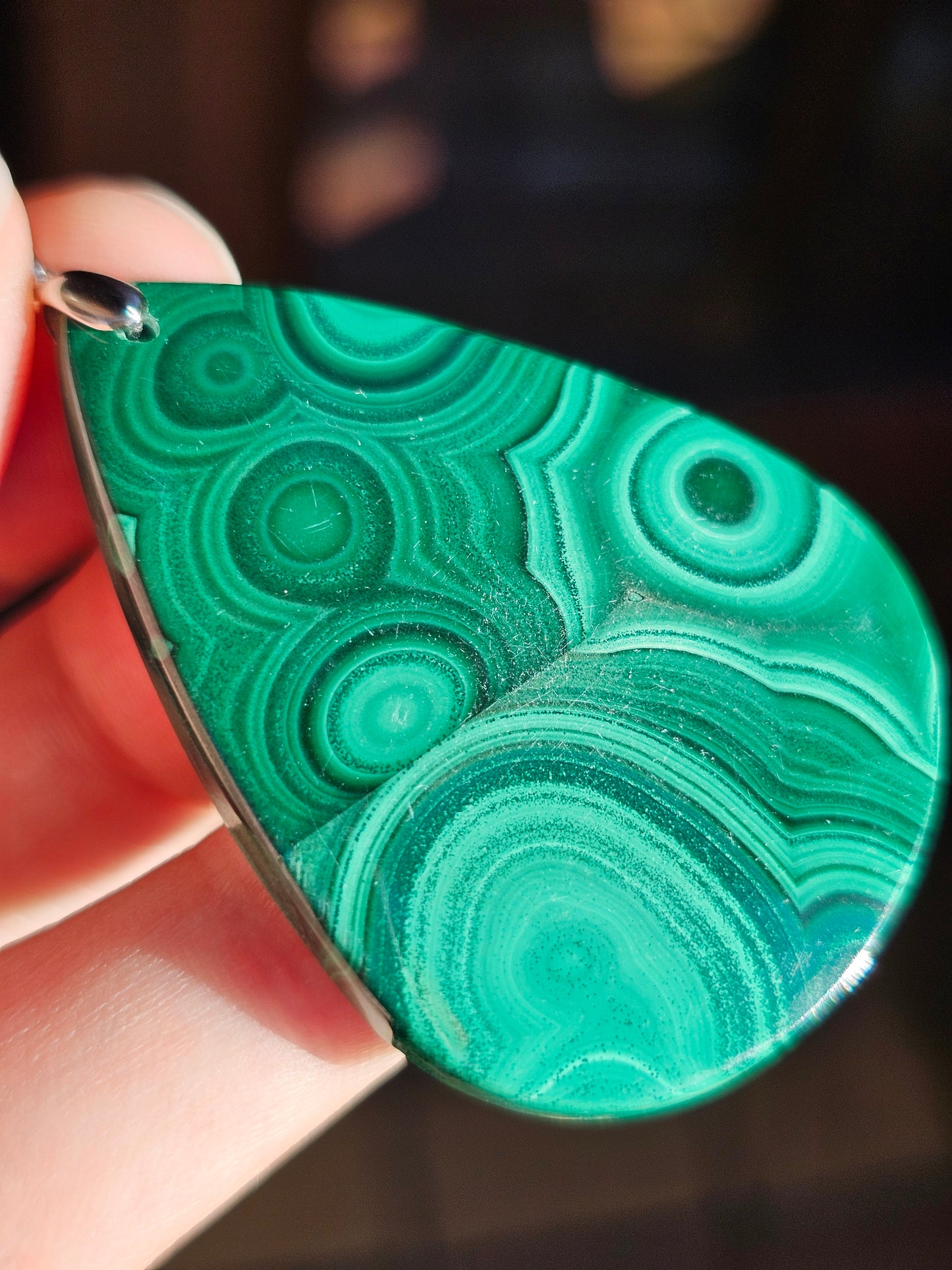 Pendentif en Malachite n°7