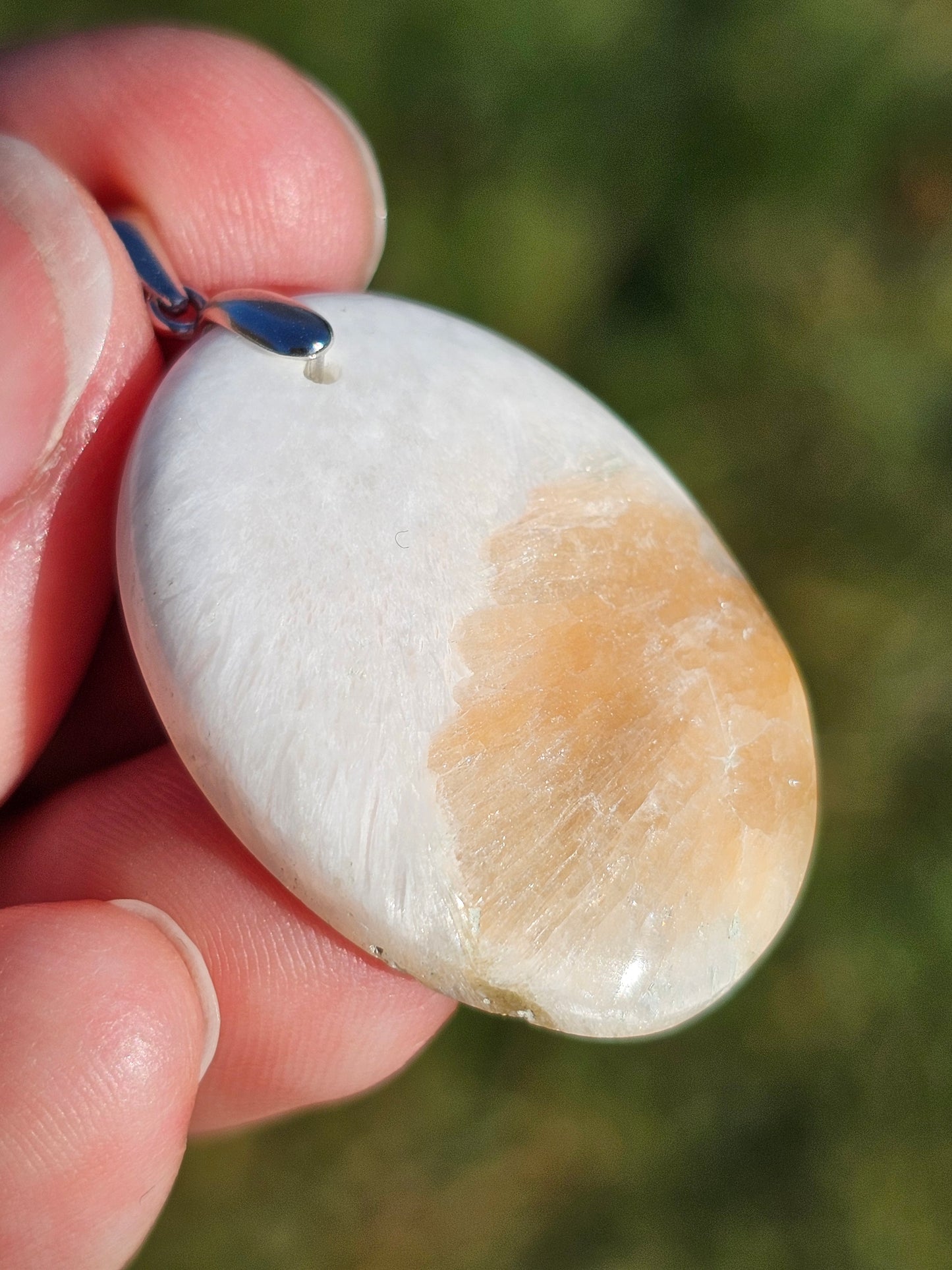 Pendentif en Scolécite et Stilbite n°7