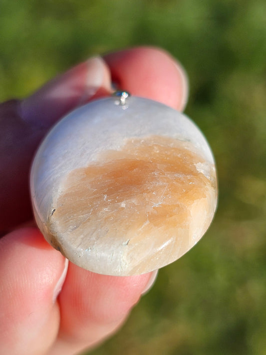 Pendentif en Scolécite et Stilbite n°7