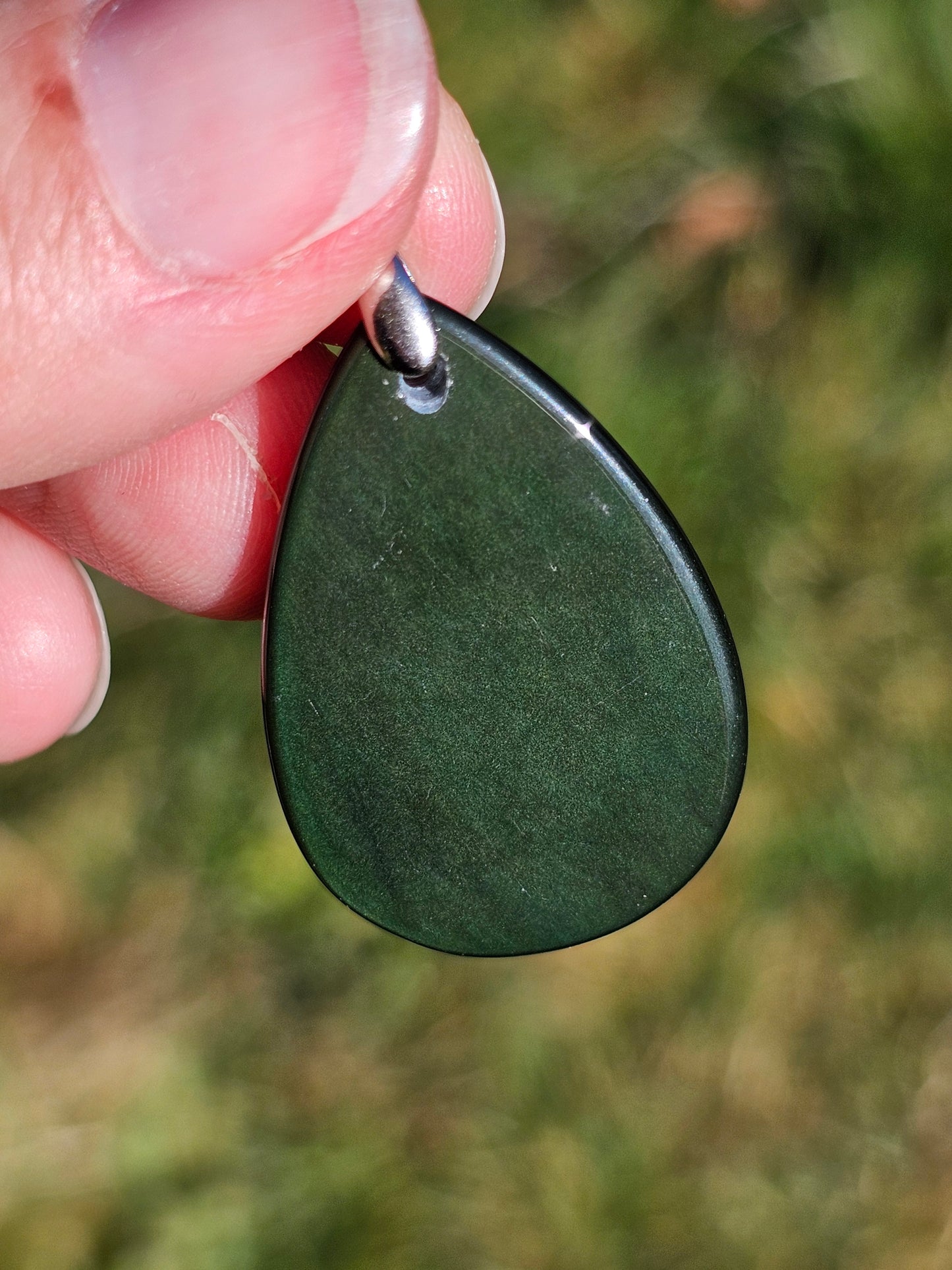 Pendentif en Obsidienne Œil céleste n°4