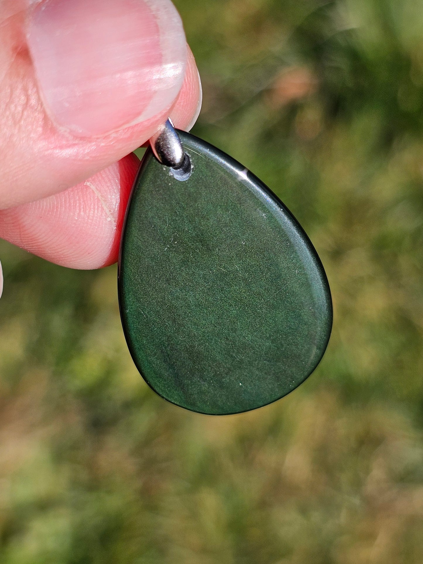 Pendentif en Obsidienne Œil céleste n°4