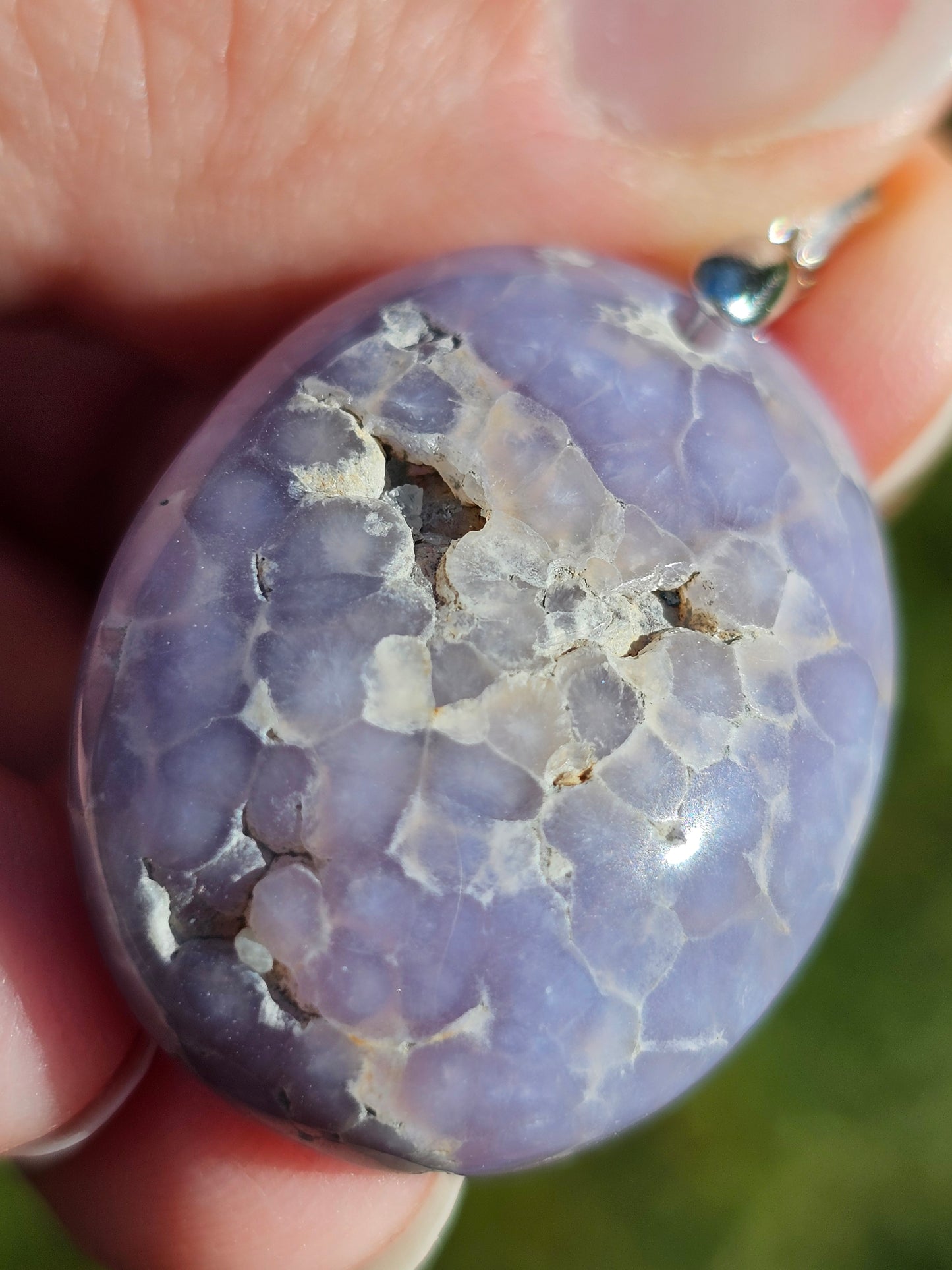 Pendentif en Agate grappe