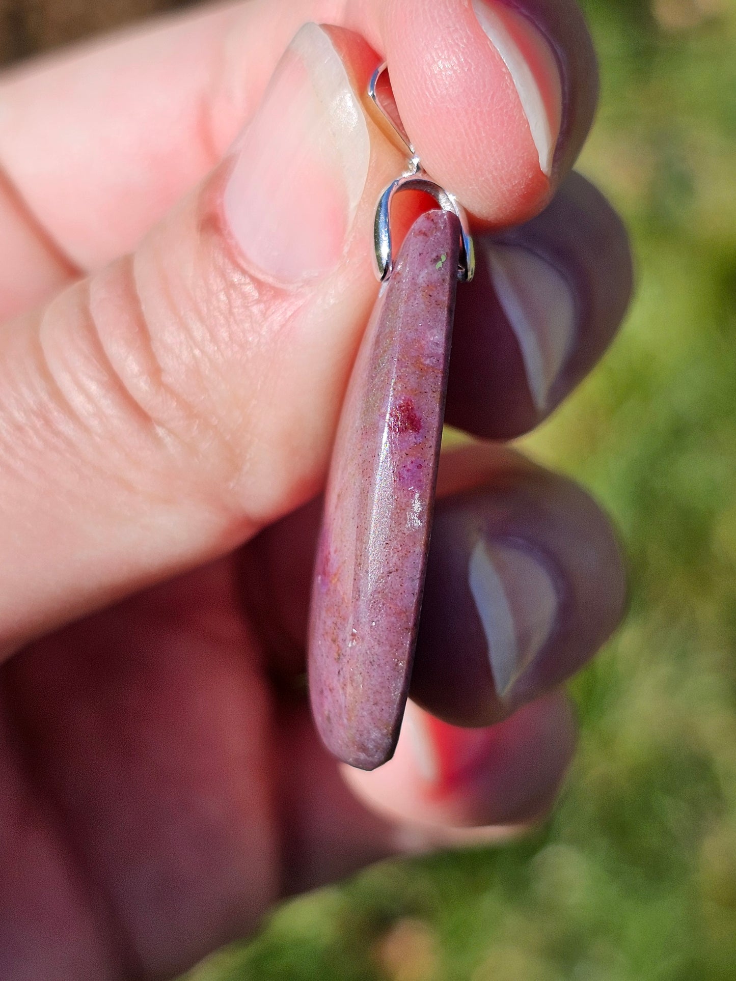 Pendentif Jadéite violette