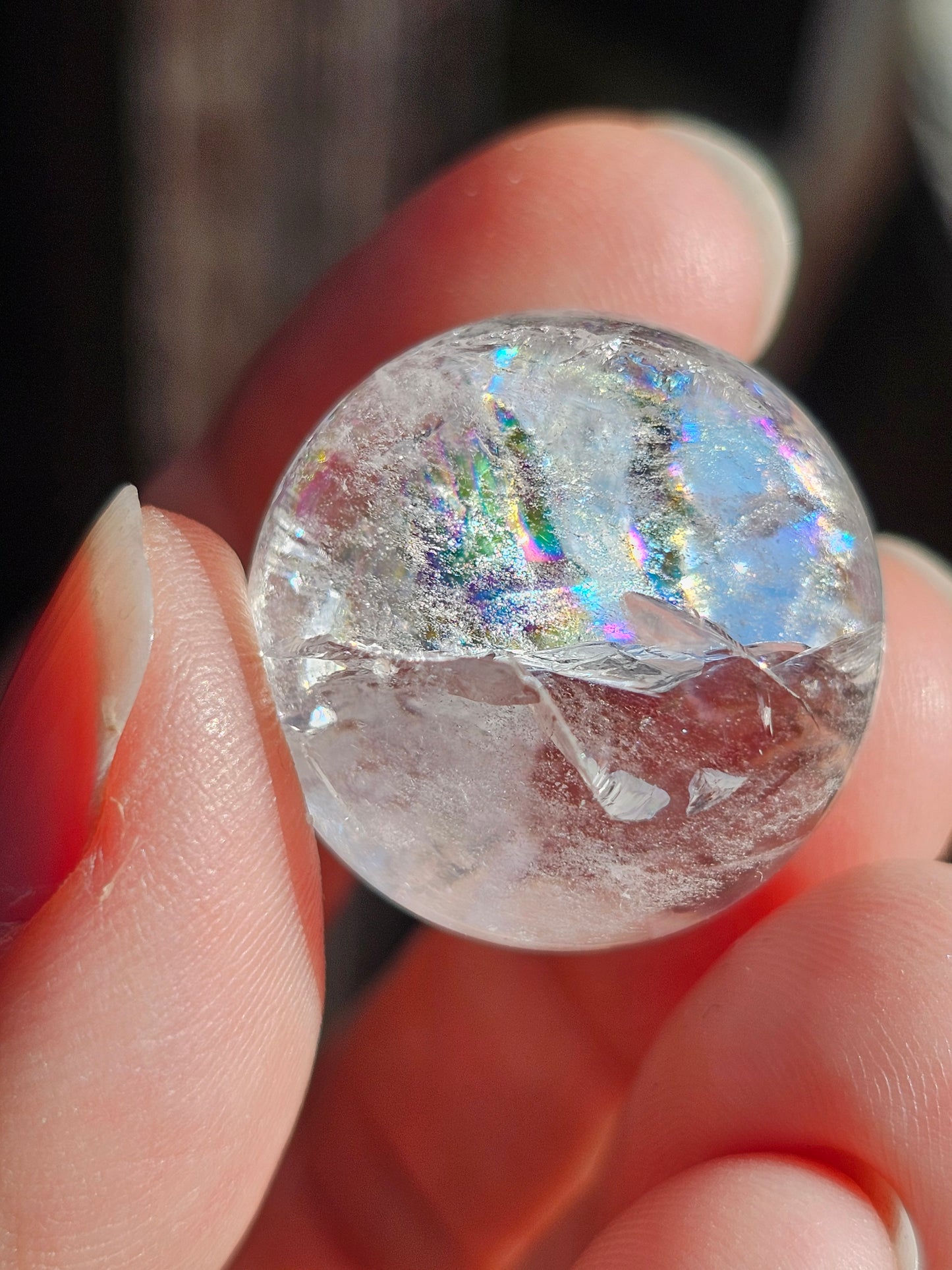 Petite sphère en cristal de roche n°13