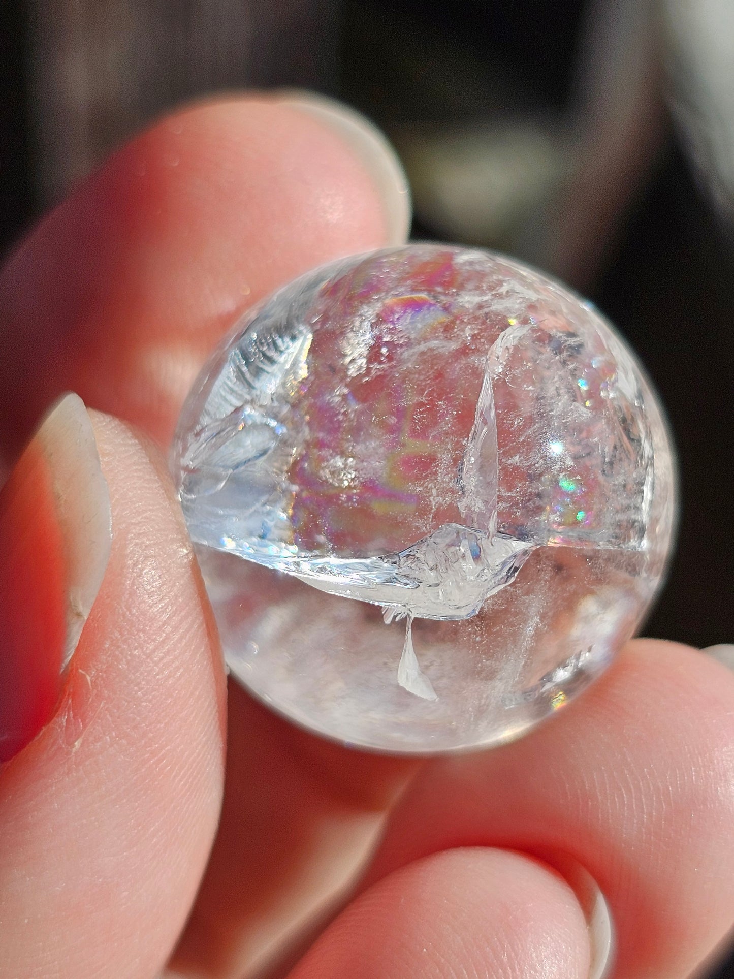 Petite sphère en cristal de roche n°13