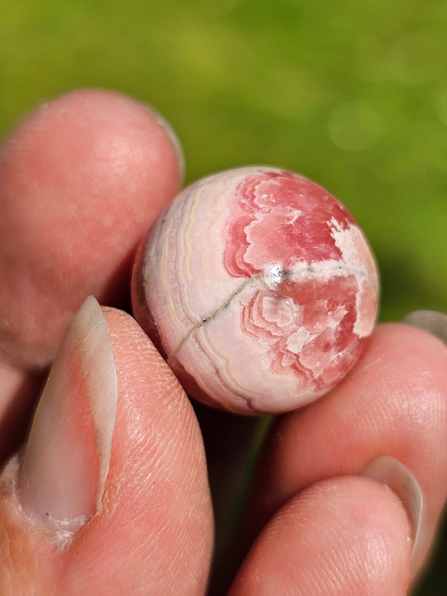 Petite sphère de Rhodochrosite RH12