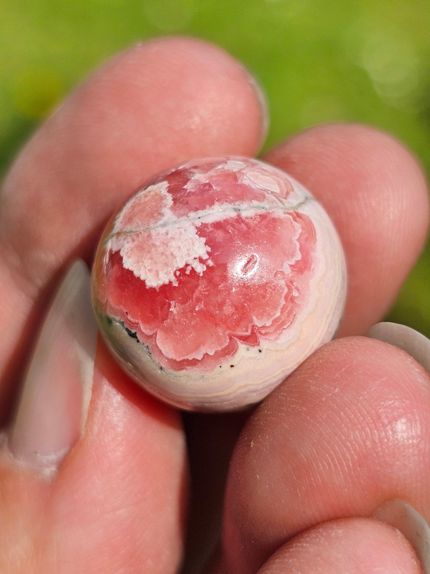 Petite sphère de Rhodochrosite RH12