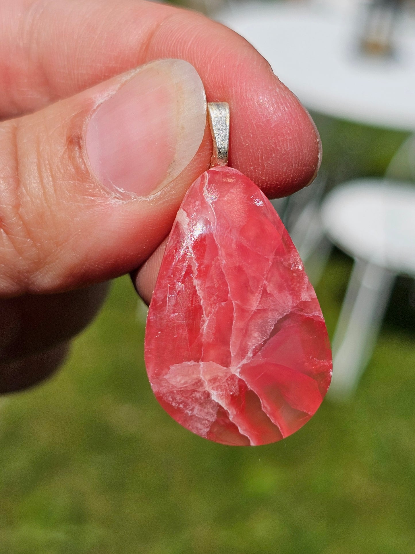 Superbe pendentif en Rhodochrosite n°15