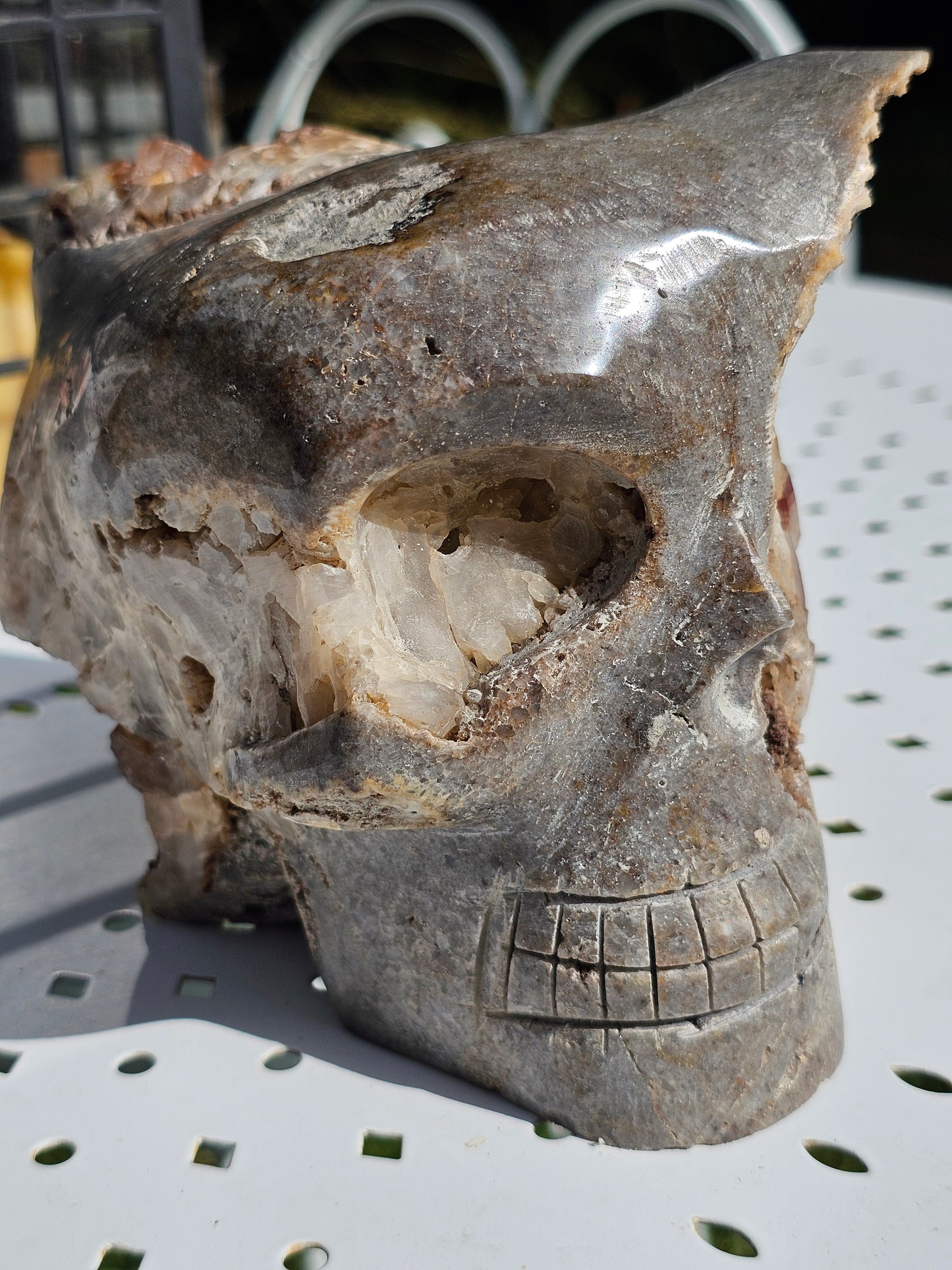 Crâne de Quartz d'exception du Pérou B