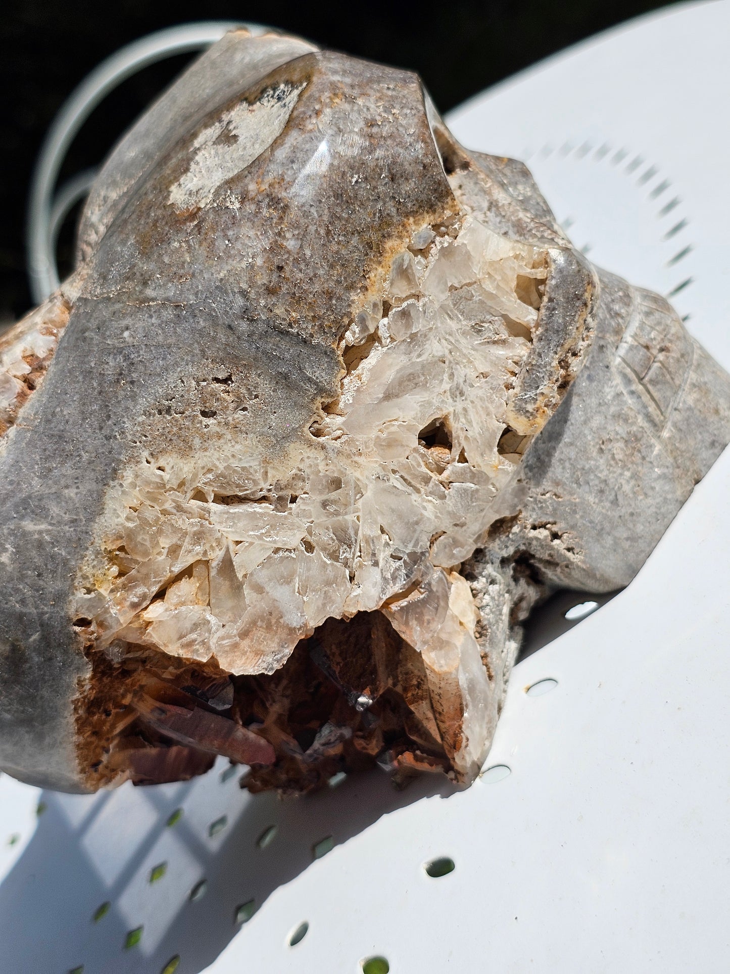 Crâne de Quartz d'exception du Pérou B