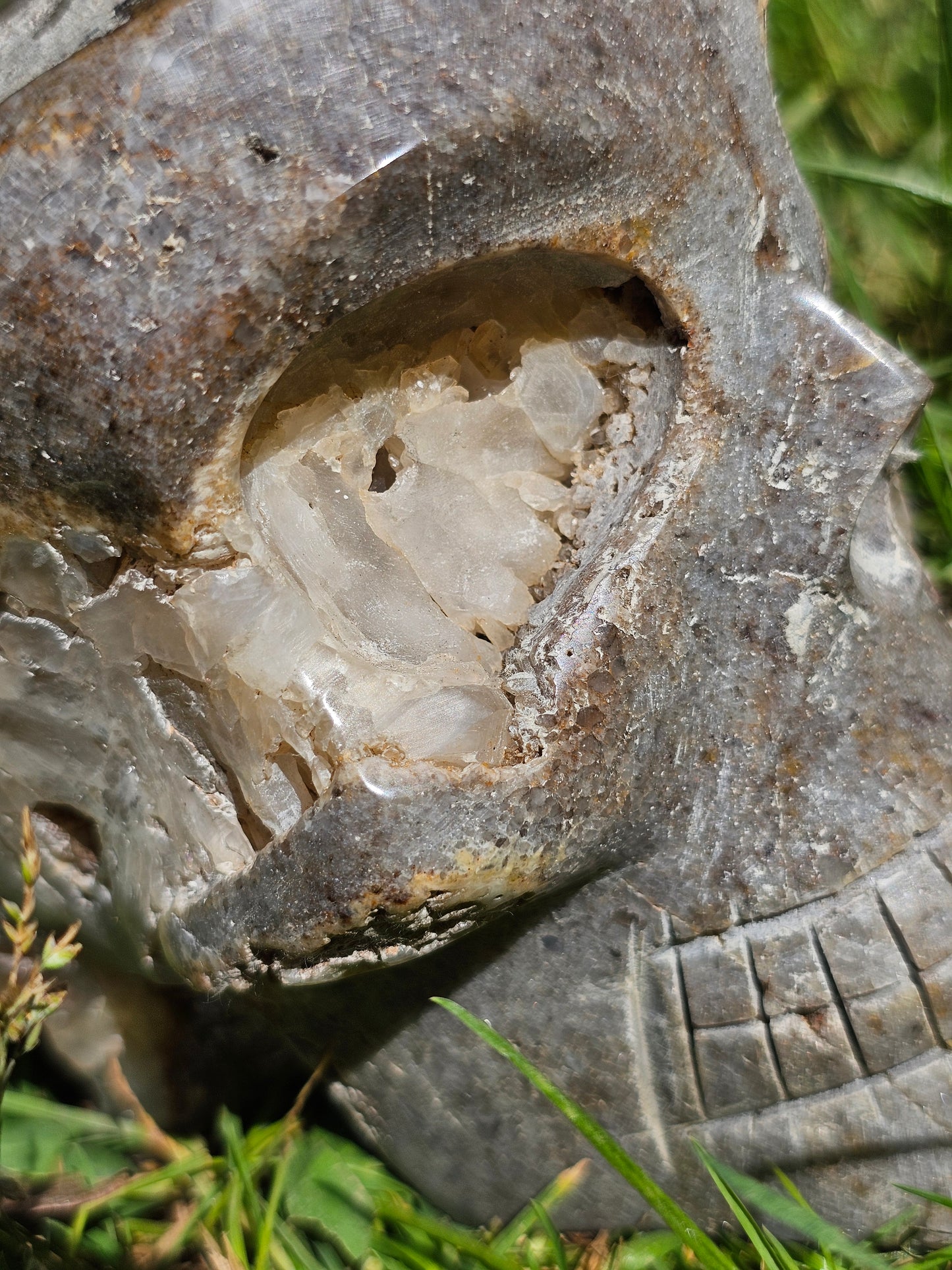 Crâne de Quartz d'exception du Pérou B