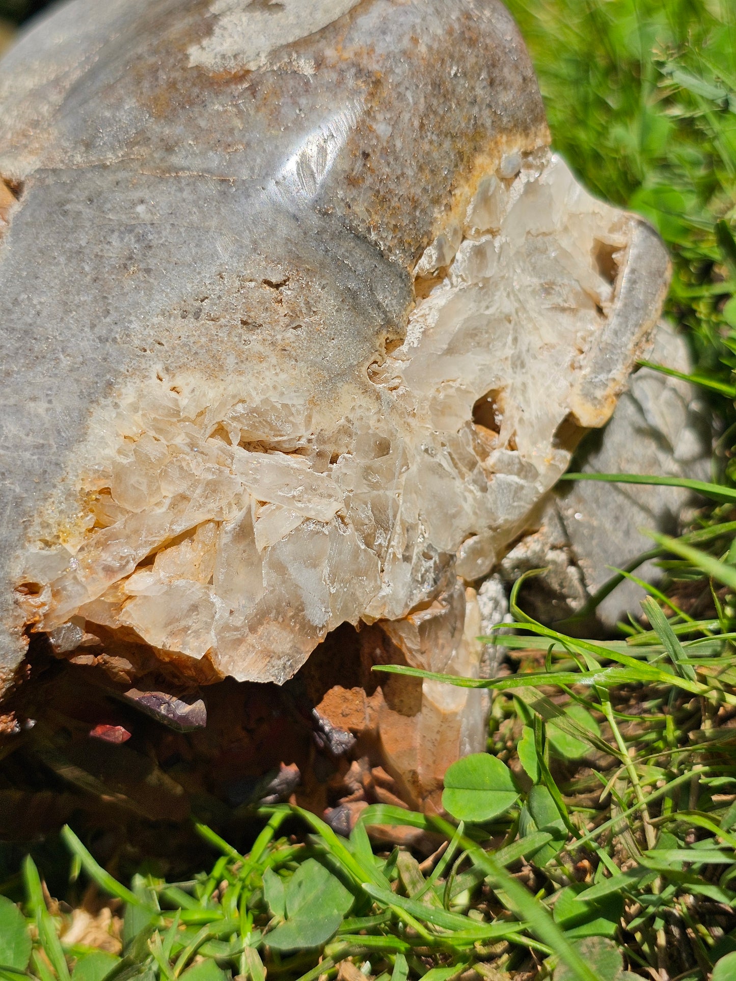 Crâne de Quartz d'exception du Pérou B