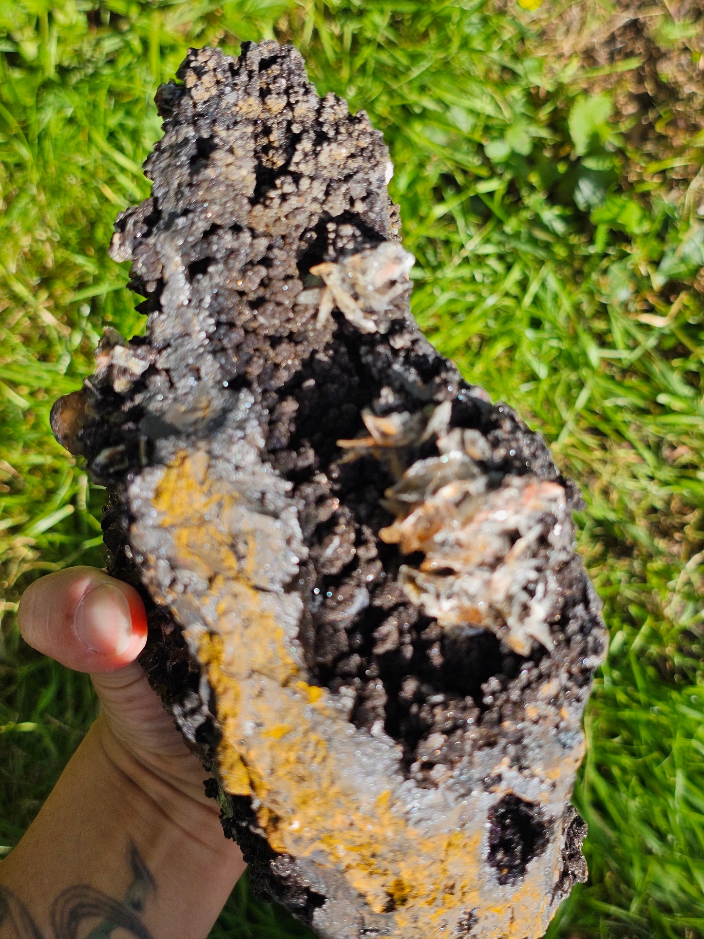 Grosse Goethite du Maroc avec Baryte