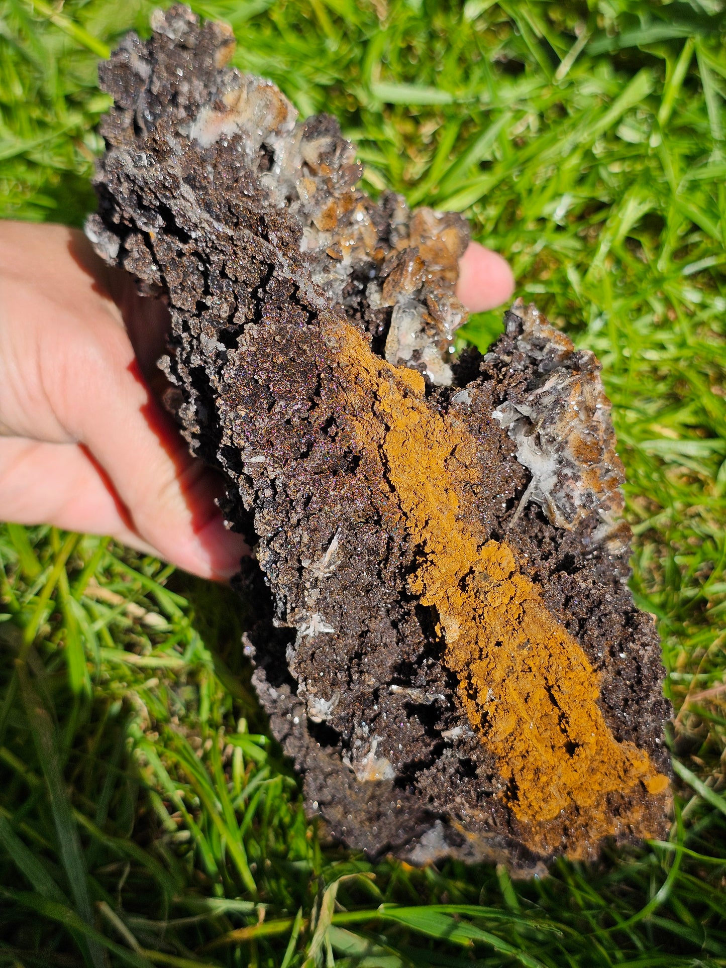 Grosse Goethite du Maroc avec Baryte