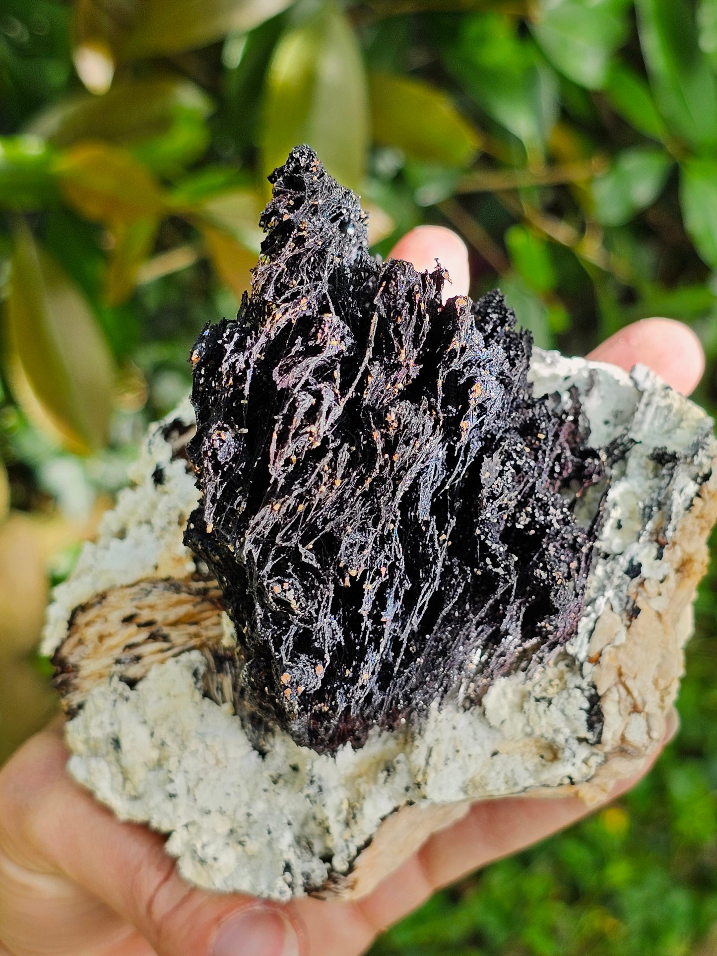Incroyable Goethite du Maroc avec Baryte, Aragonite et Vanadinite