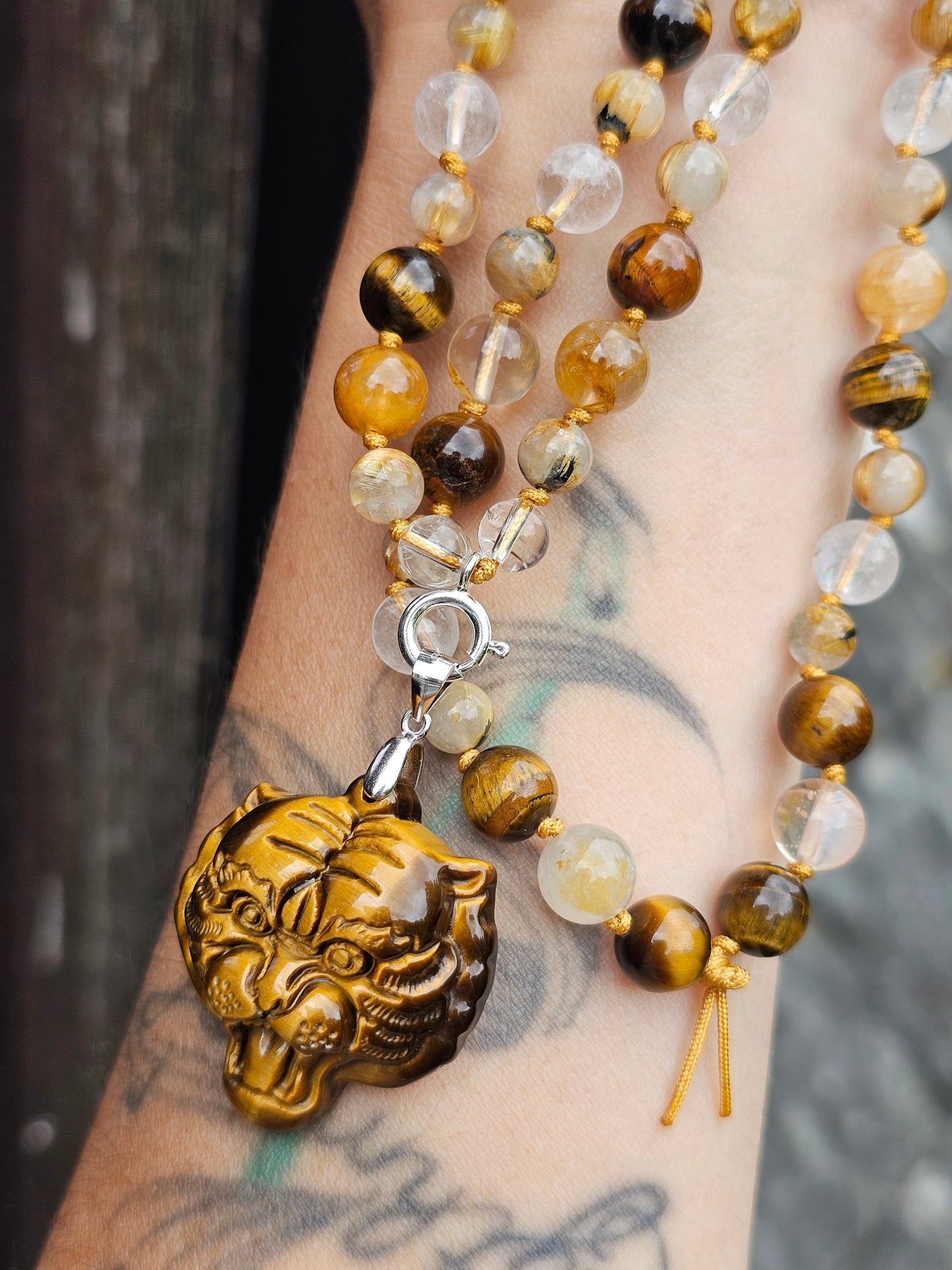 Collier Mala "Powerful" (pendentif à choisir)