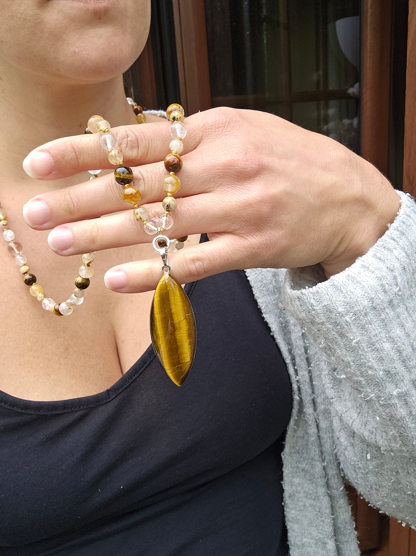 Collier Mala "Powerful" (pendentif à choisir)