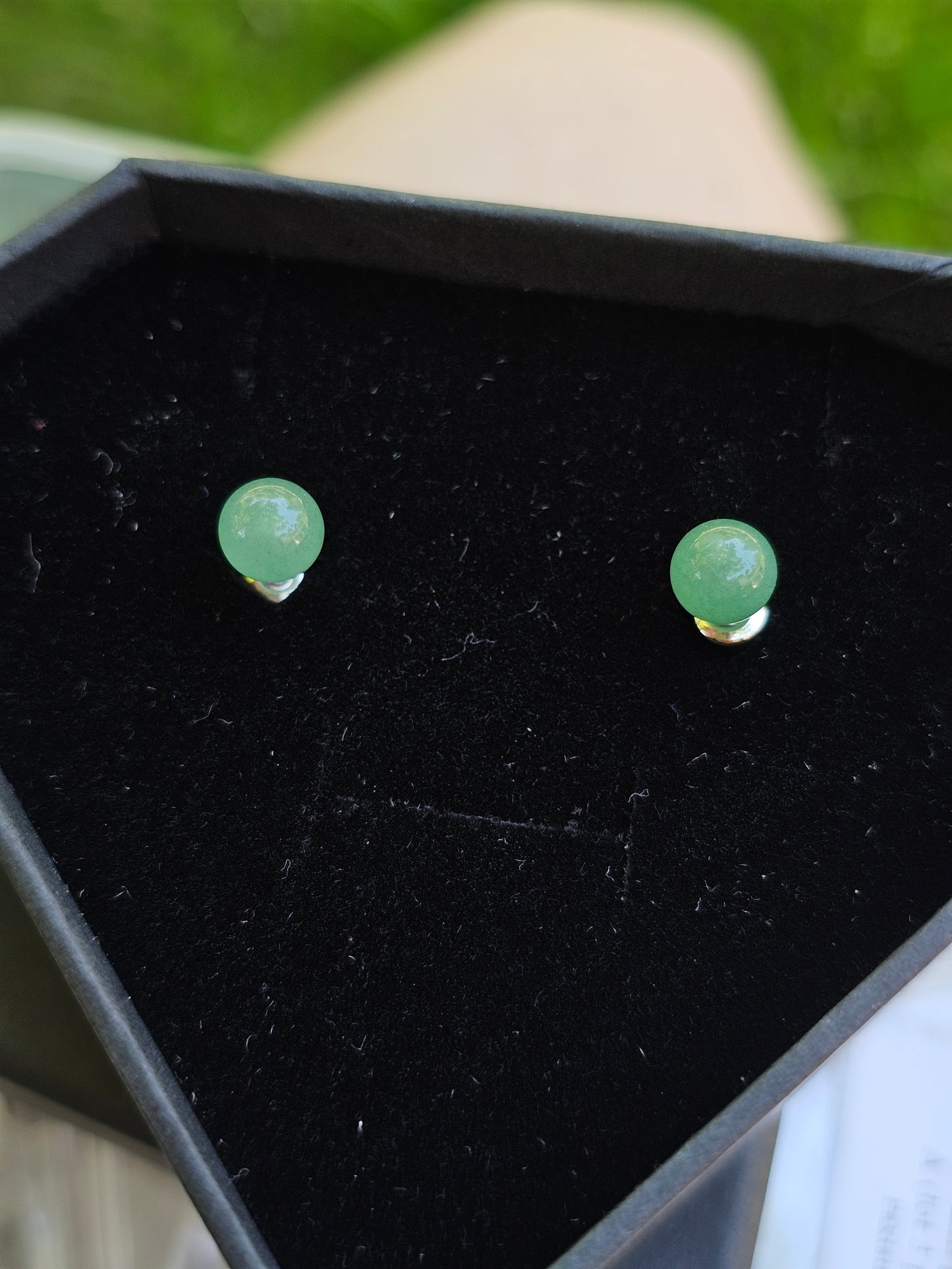 Boucles d'oreilles Aventurine verte
