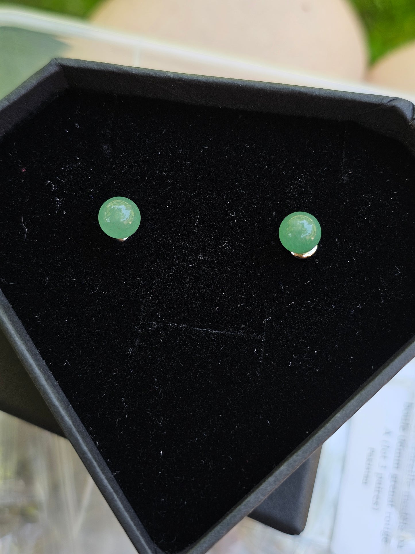 Boucles d'oreilles Aventurine verte