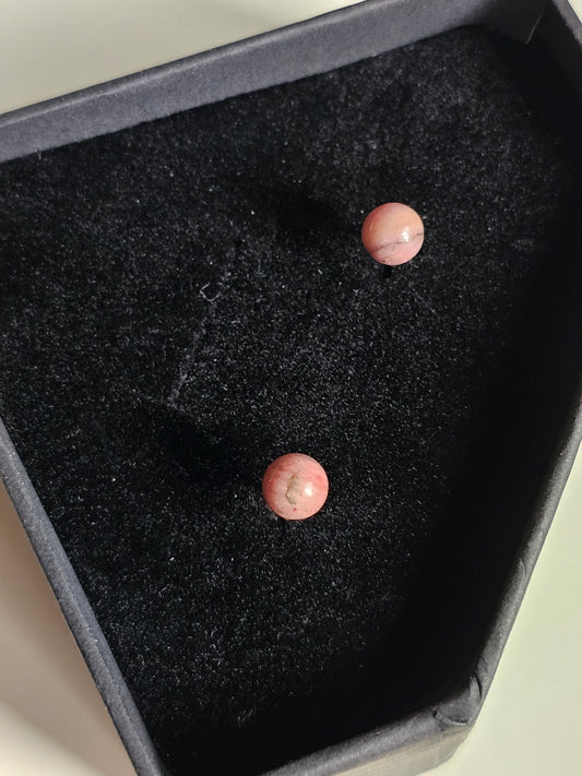 Boucles d'oreilles Rhodonite