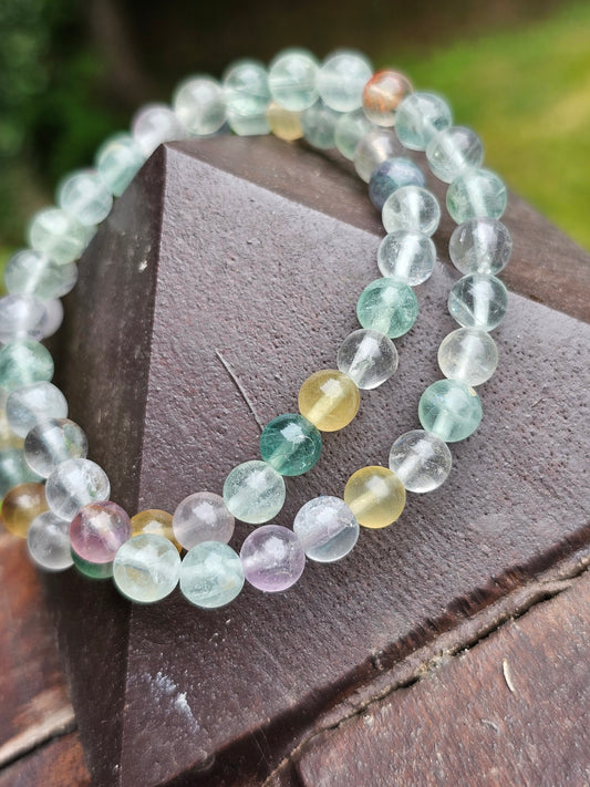 Bracelet Fluorite arc en ciel (3 tailles)